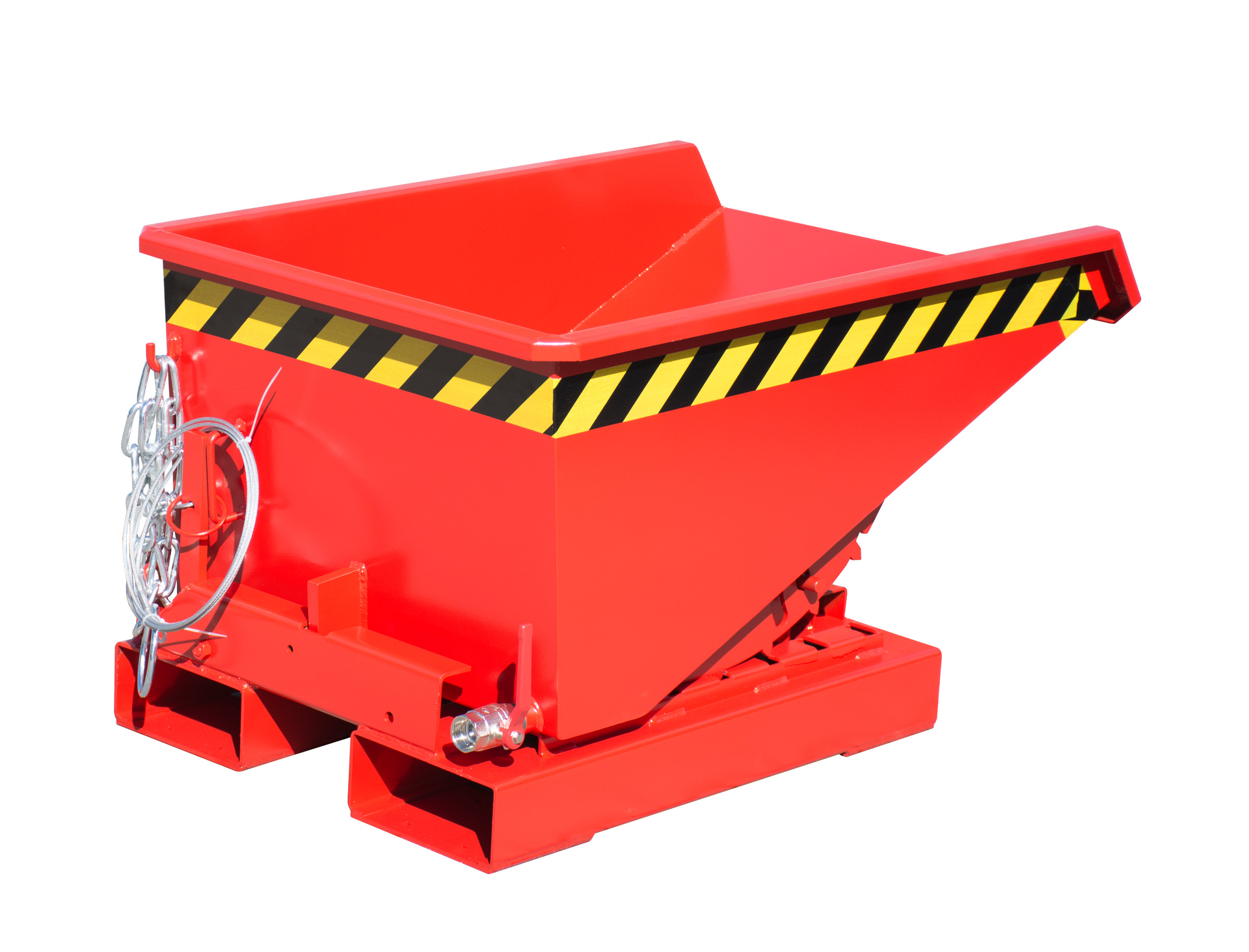 Spänebehälter Typ EXPO®-E RAL 3000 Feuerrot