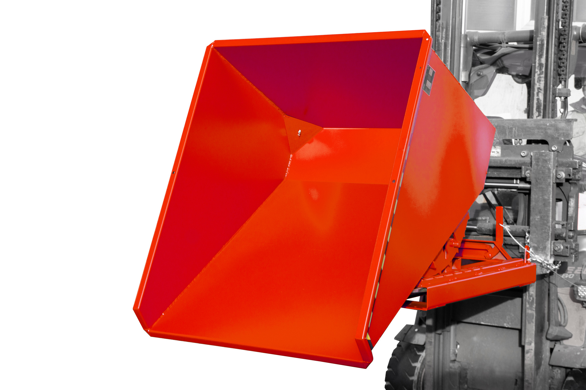 Spänebehälter Typ EXPO®-E RAL 3000 Feuerrot