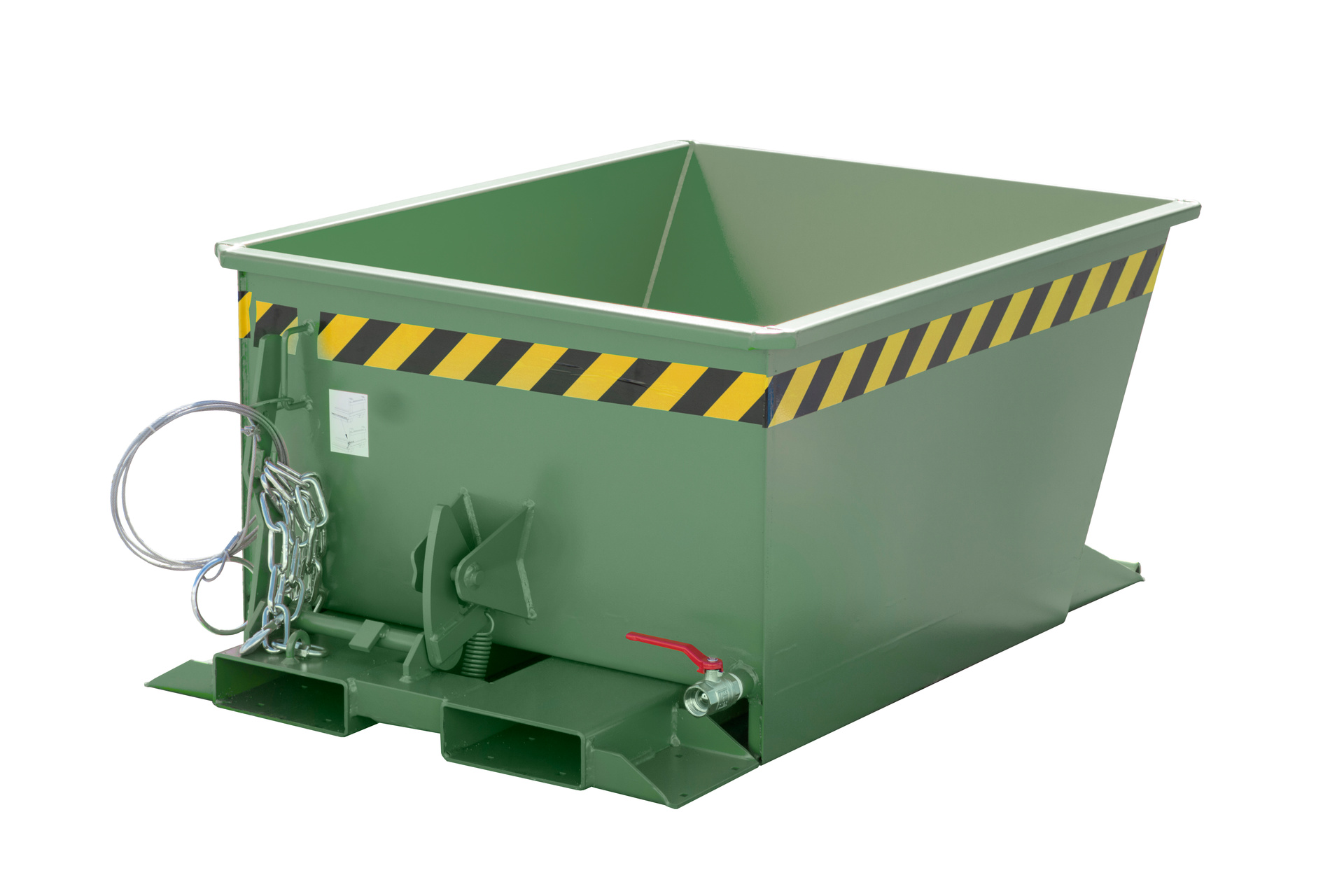 Spänebehälter Typ SGU-RZ RAL 6011 Resedagrün