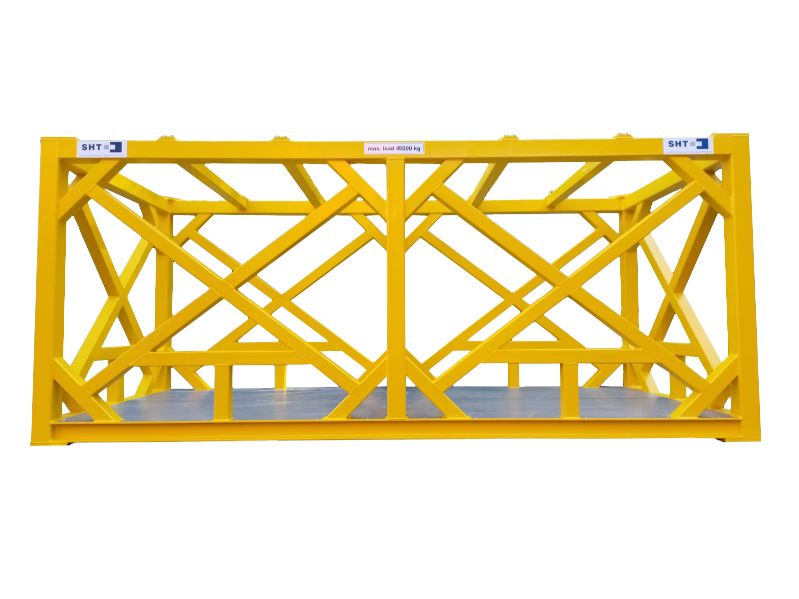 Testgewichterahmen / Prüfrahmen Container - Detailansicht