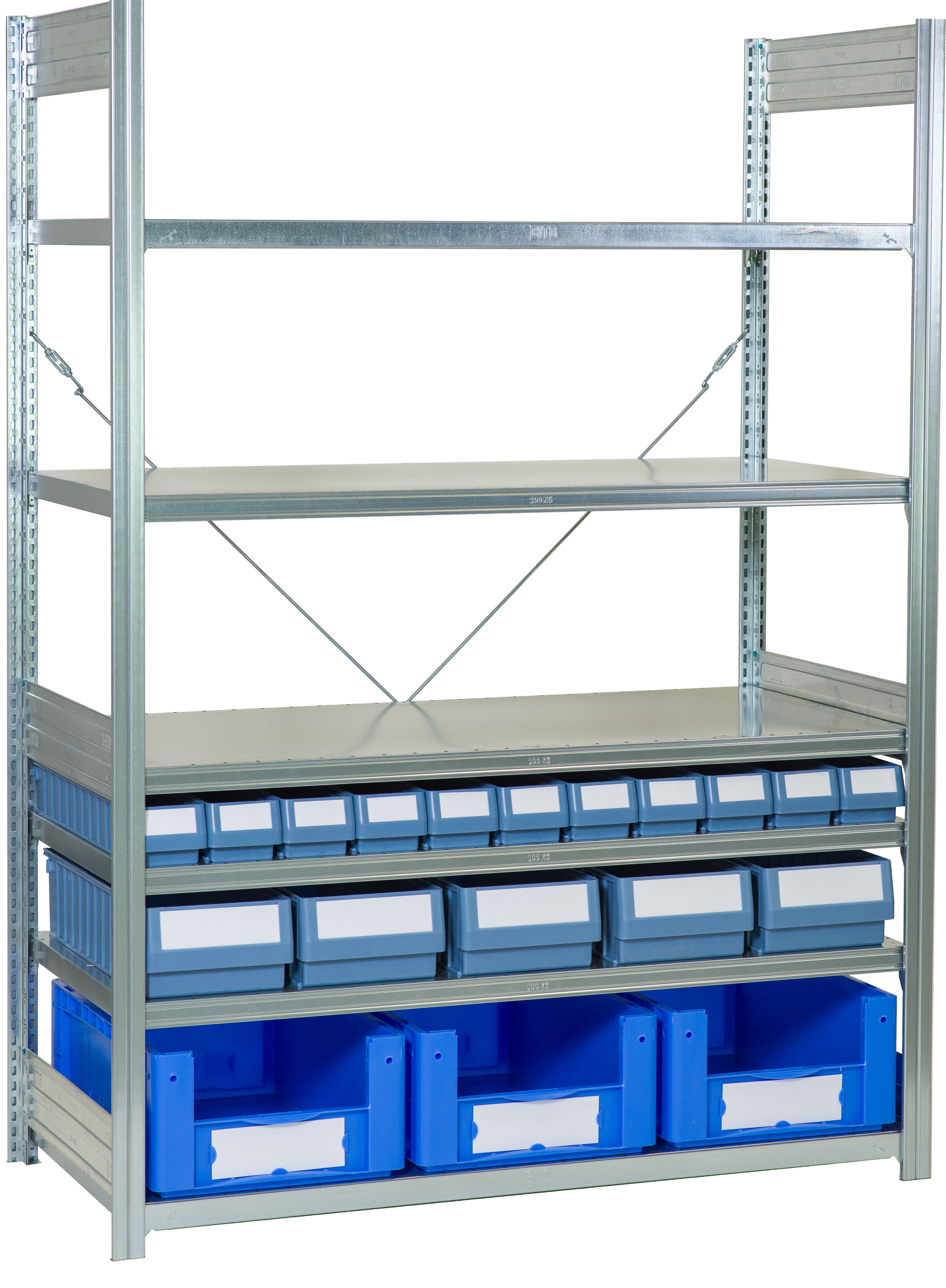 Behälterregale XL & RK - glanzverzinkte Ausführung