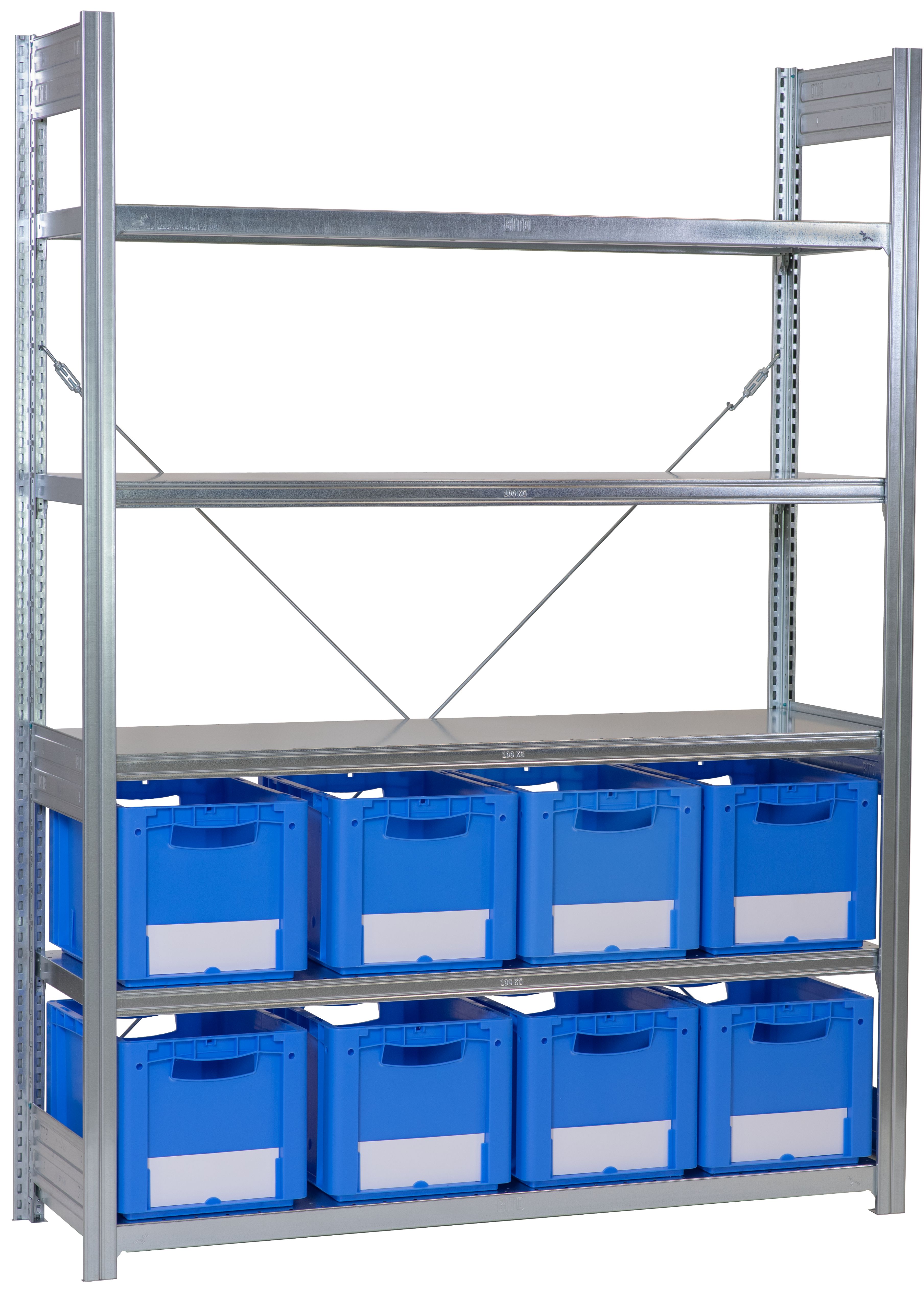 Behälterregale XL & RK - glanzverzinkte Ausführung