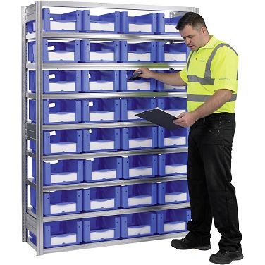 Behälterregale XL - glanzverzinkte Ausführung