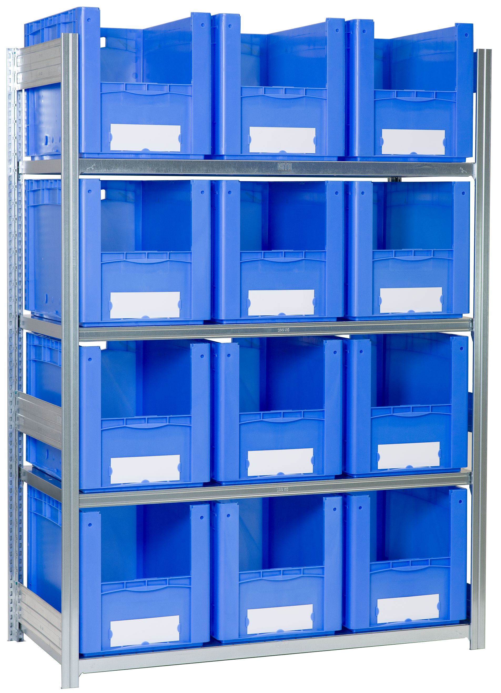 Behälterregale XL - glanzverzinkte Ausführung