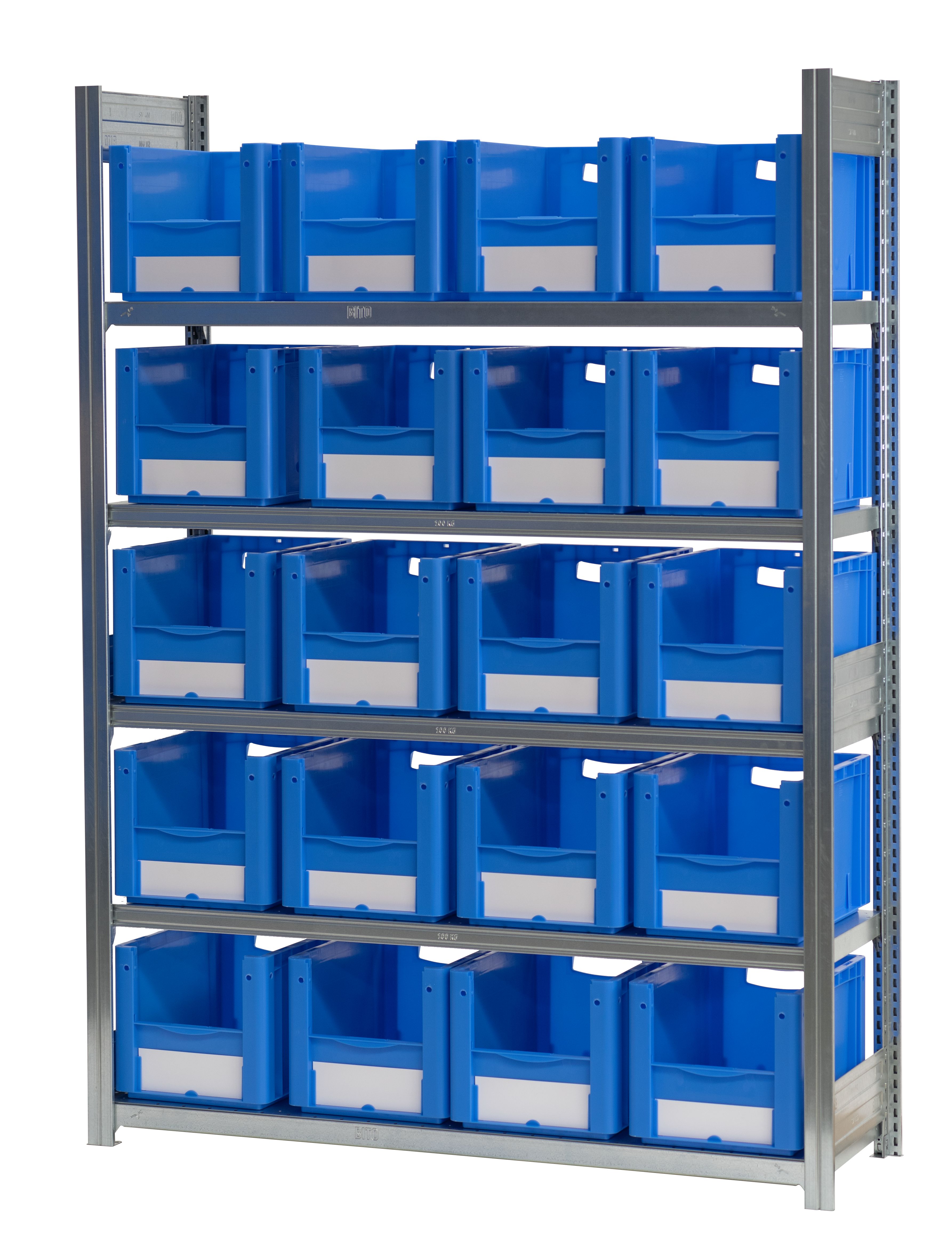 Behälterregale XL - glanzverzinkte Ausführung