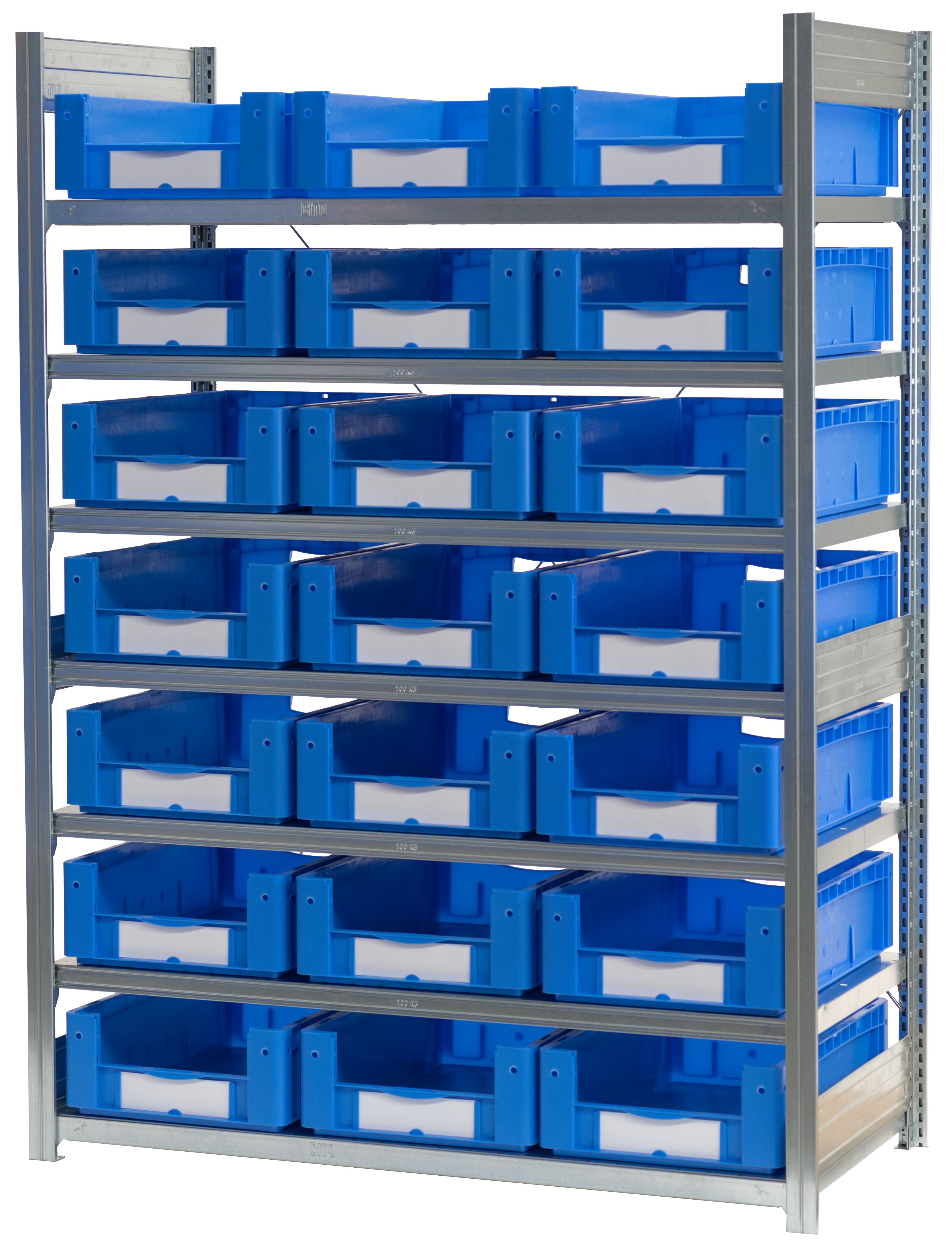Behälterregale XL - glanzverzinkte Ausführung