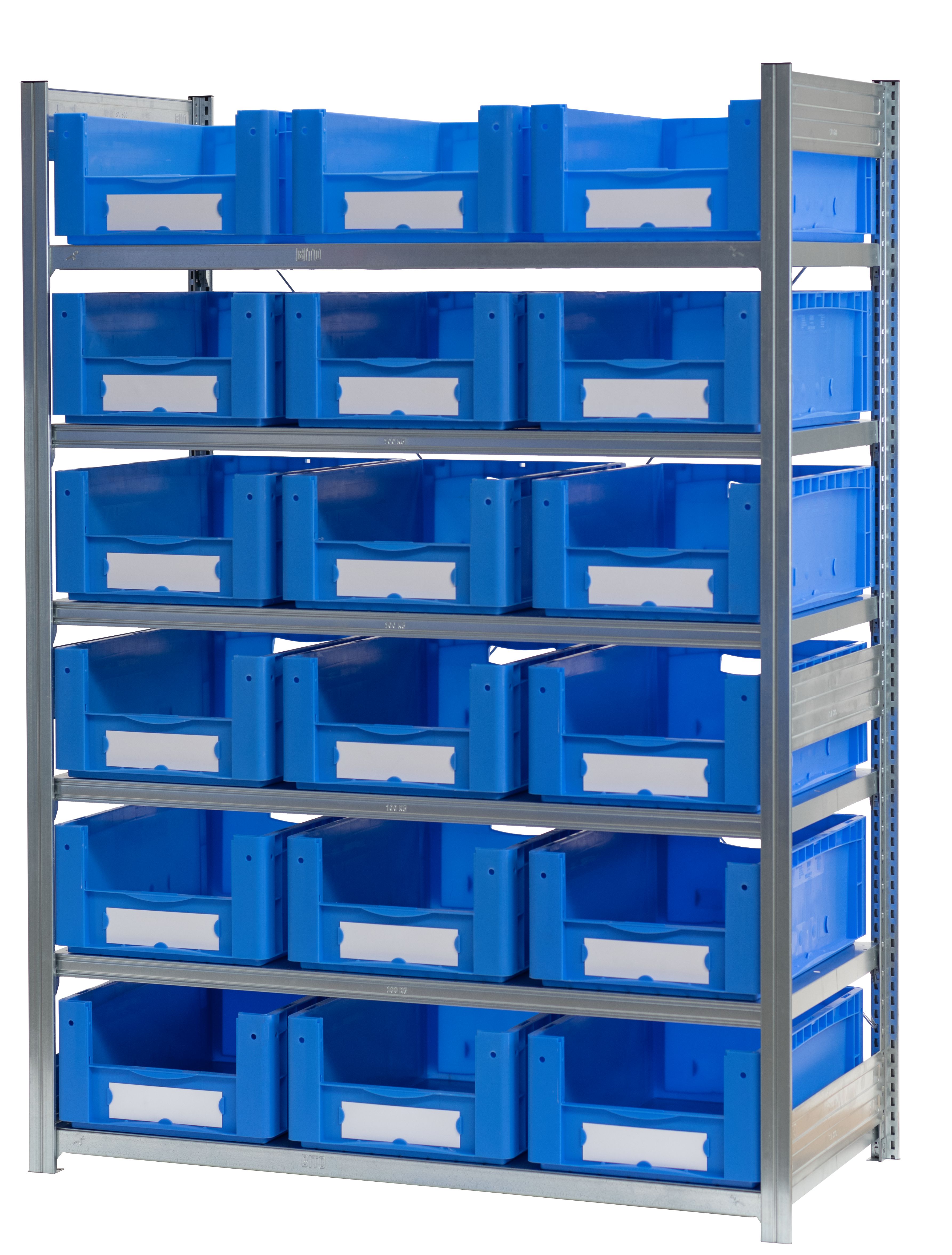 Behälterregale XL - glanzverzinkte Ausführung