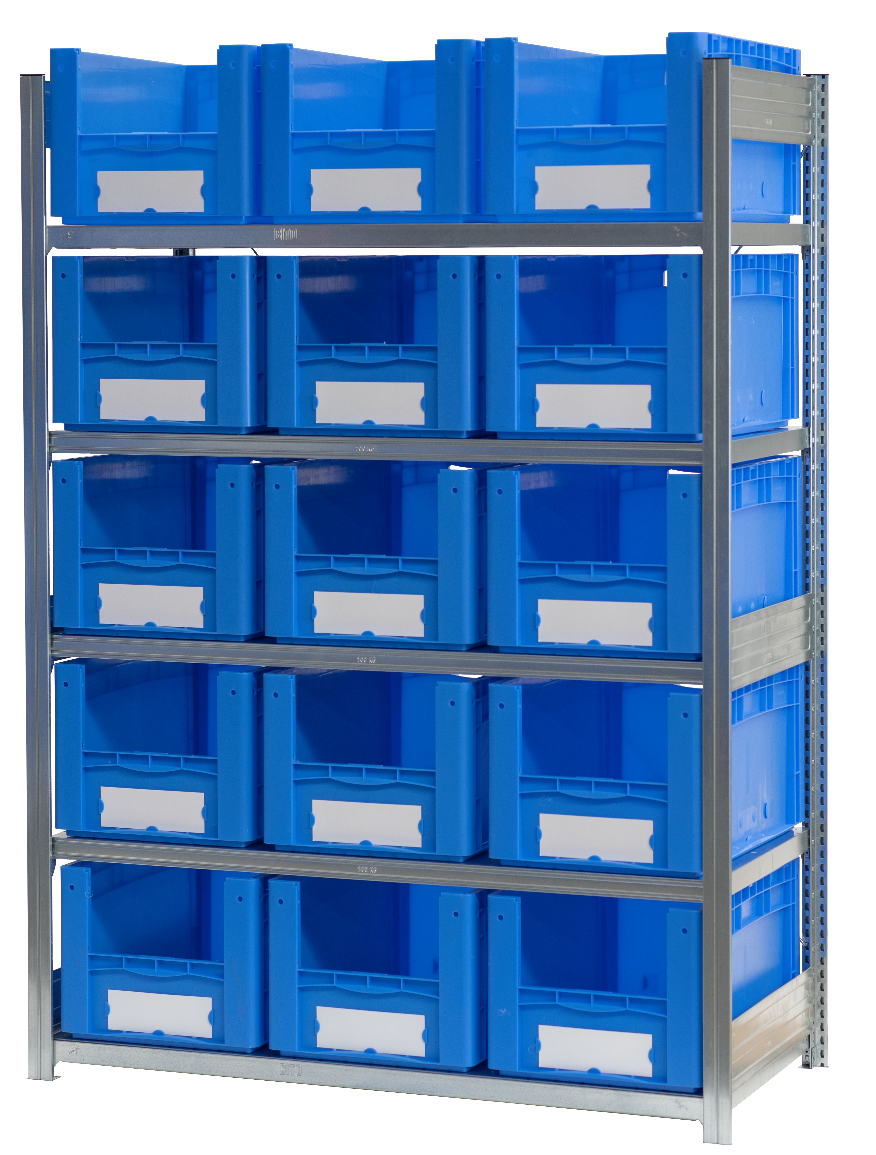 Behälterregale XL - glanzverzinkte Ausführung