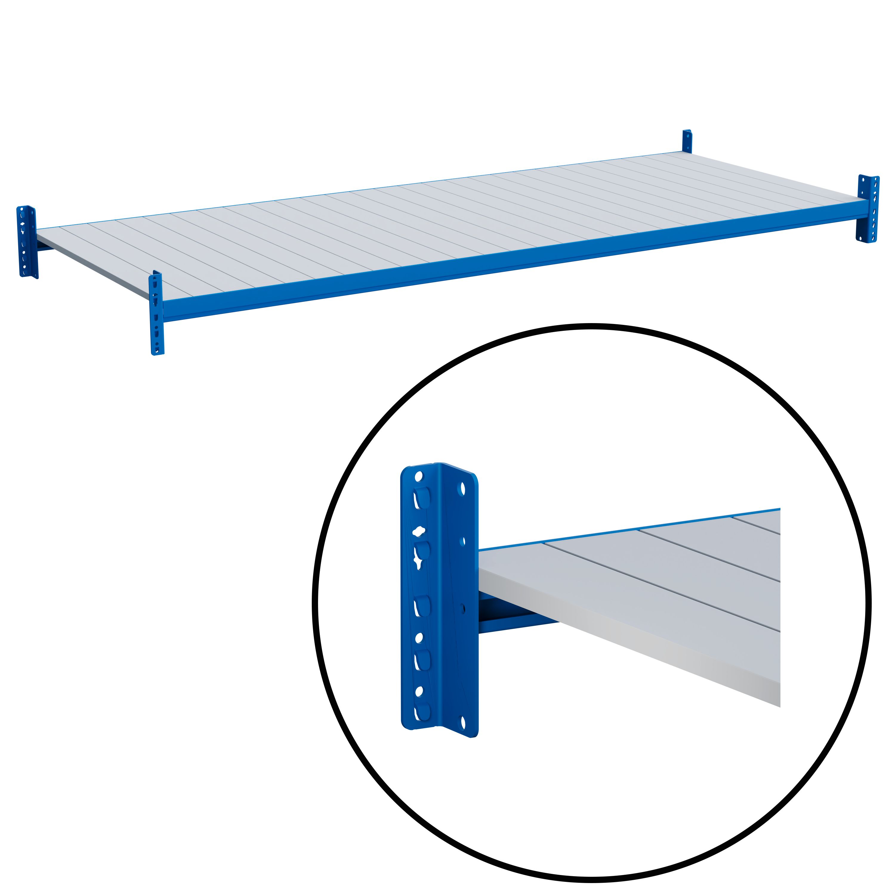 Komplette Fachebenen - mit verzinkten Stahleinlegesegmenten