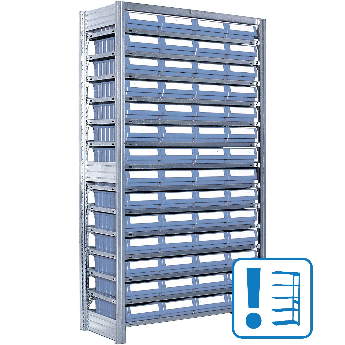 Behälterregale RK - mit 56 Regalkästen RK