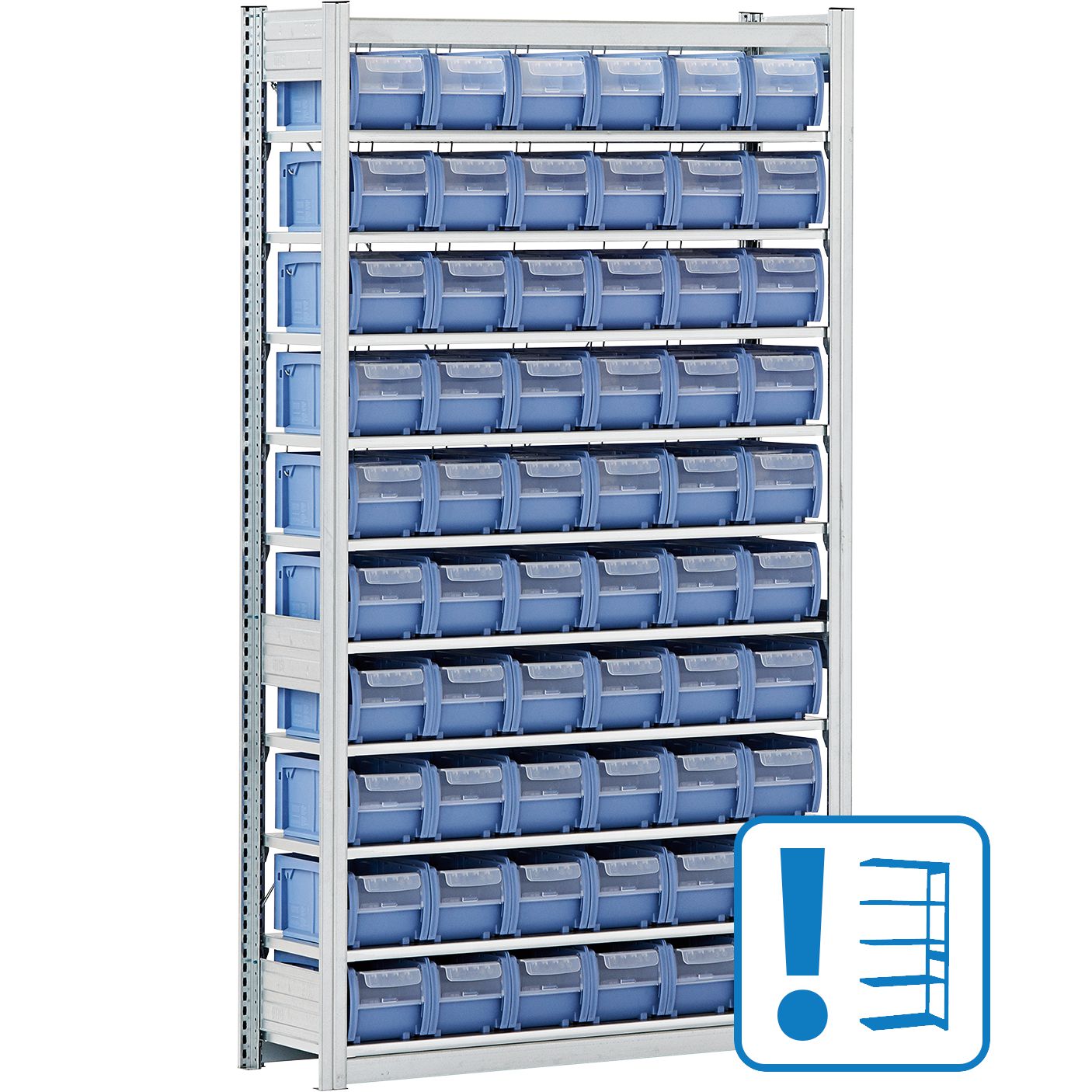 C-Teile-Regale - einseitige Nutzung