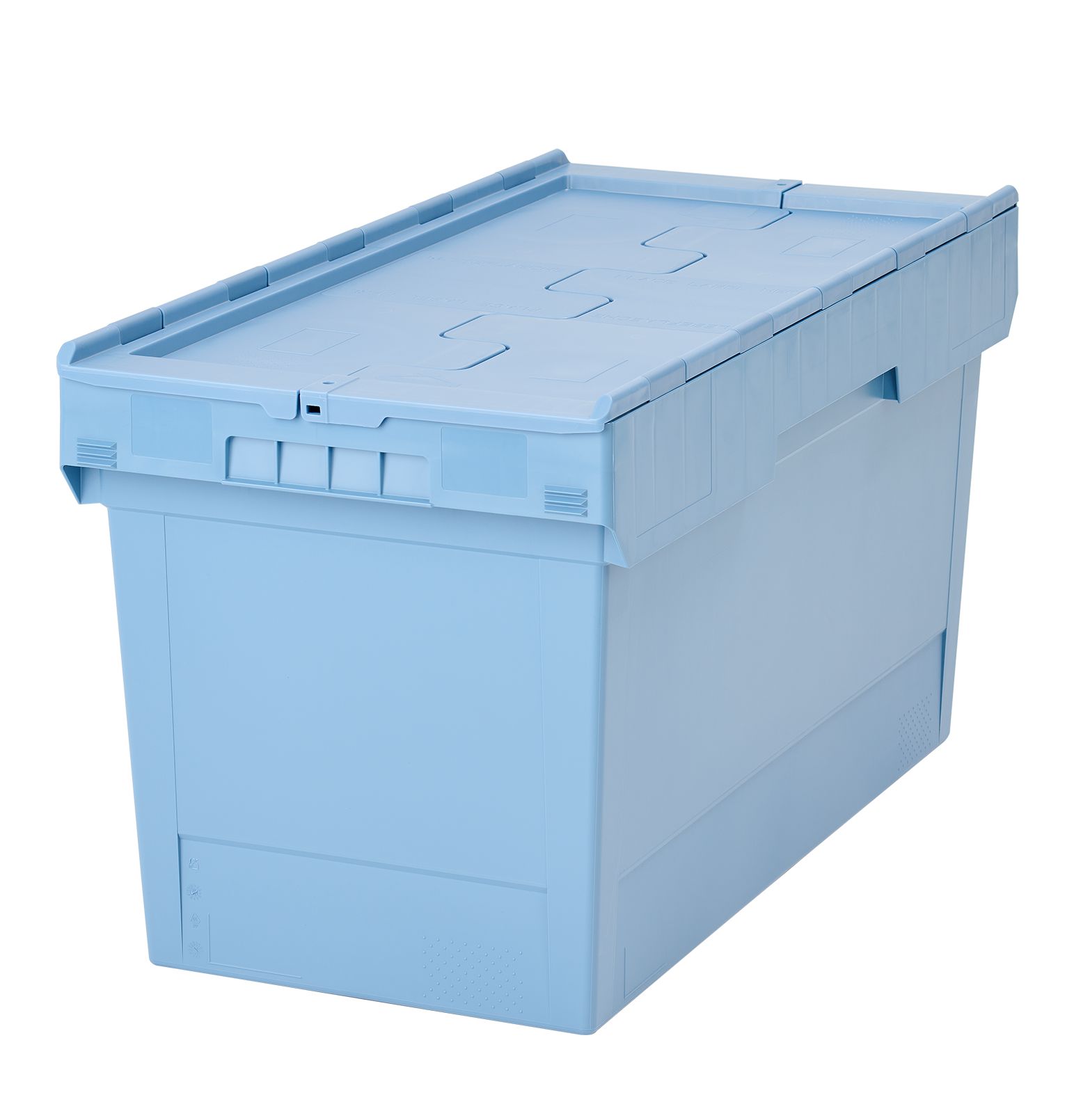 Mehrwegbehälter MB MBD84421 - mit anscharniertem zweiteiligem Klappdeckel