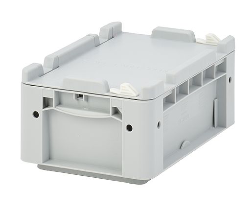 Eurostapelbehälter XL XL32121ASDV - mit einteiligem Klappdeckel und Schnappverschluss