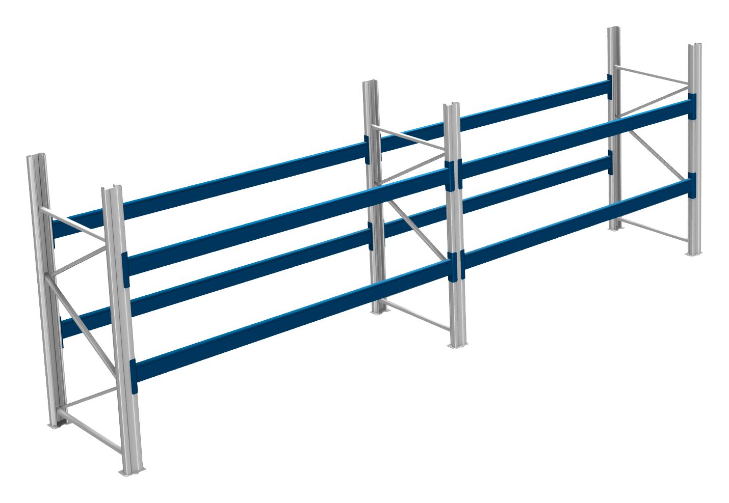 Palettenregale - 600 kg Palettengewicht, Feldbreite 2700 mm