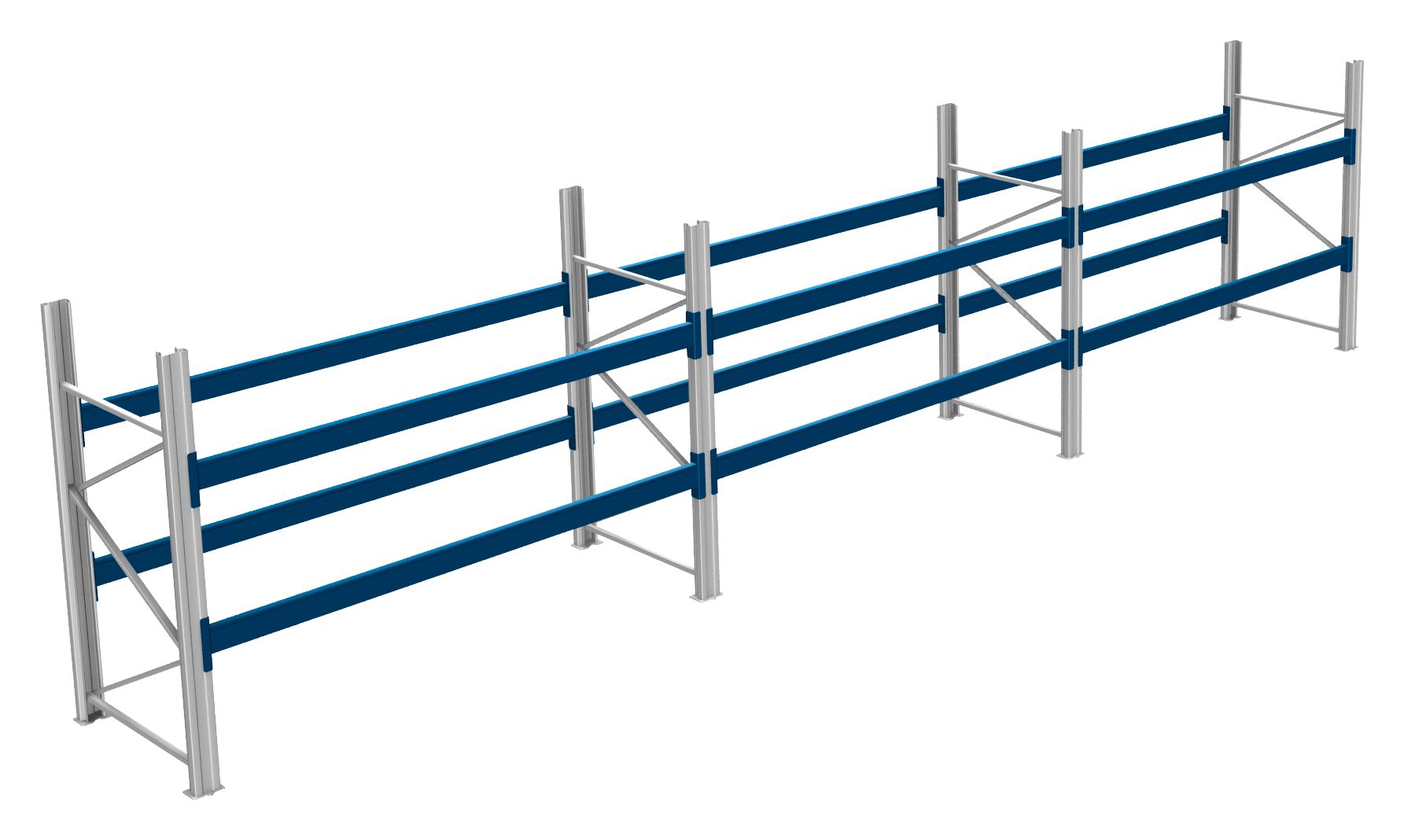 Palettenregale - 600 kg Palettengewicht, Feldbreite 2700 mm