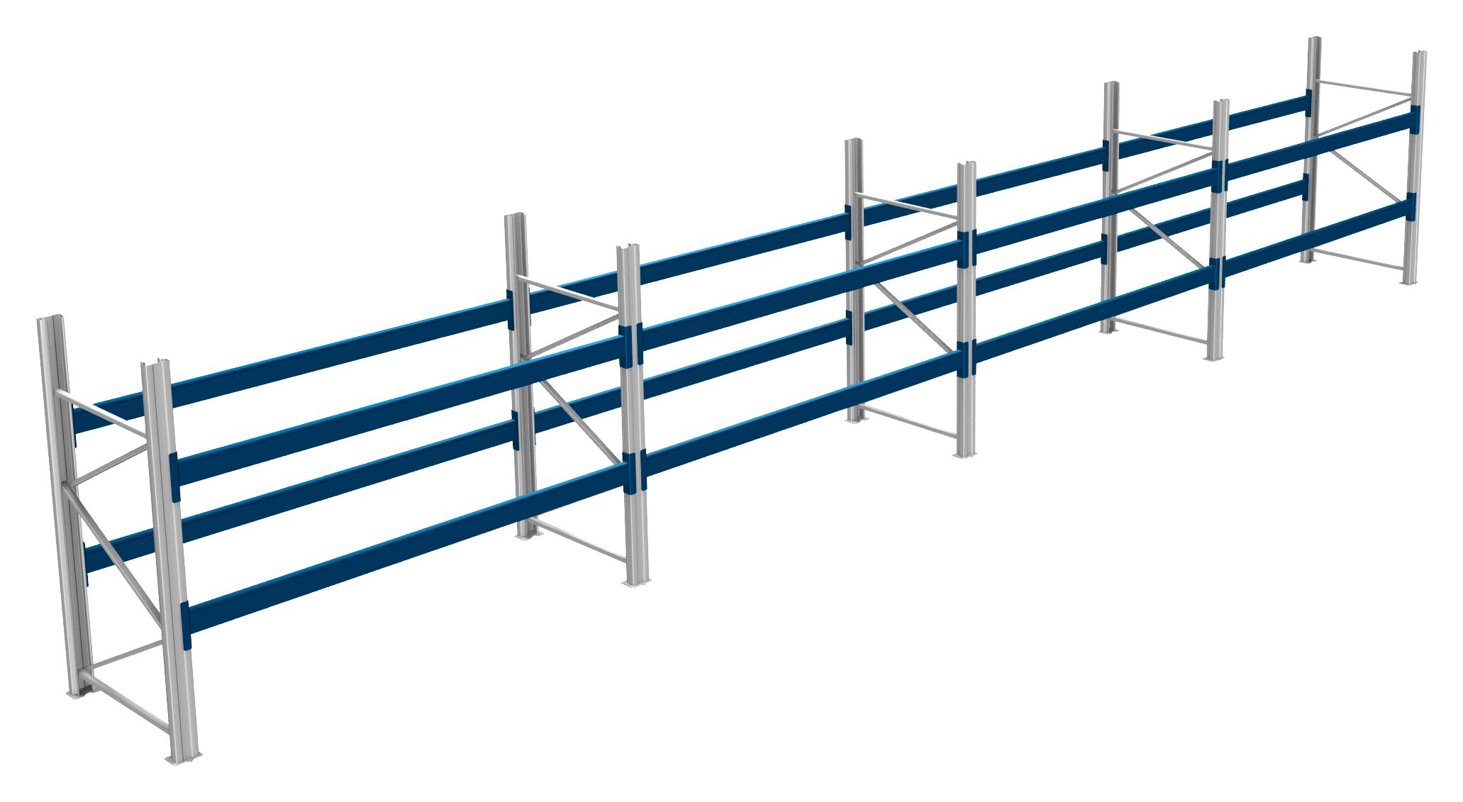 Palettenregale - 600 kg Palettengewicht, Feldbreite 2700 mm