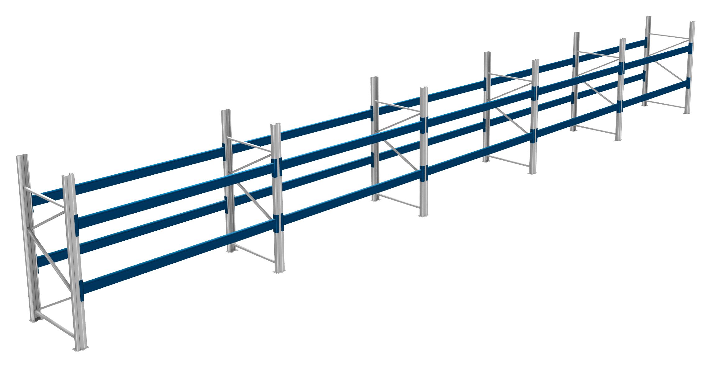 Palettenregale - 600 kg Palettengewicht, Feldbreite 2700 mm