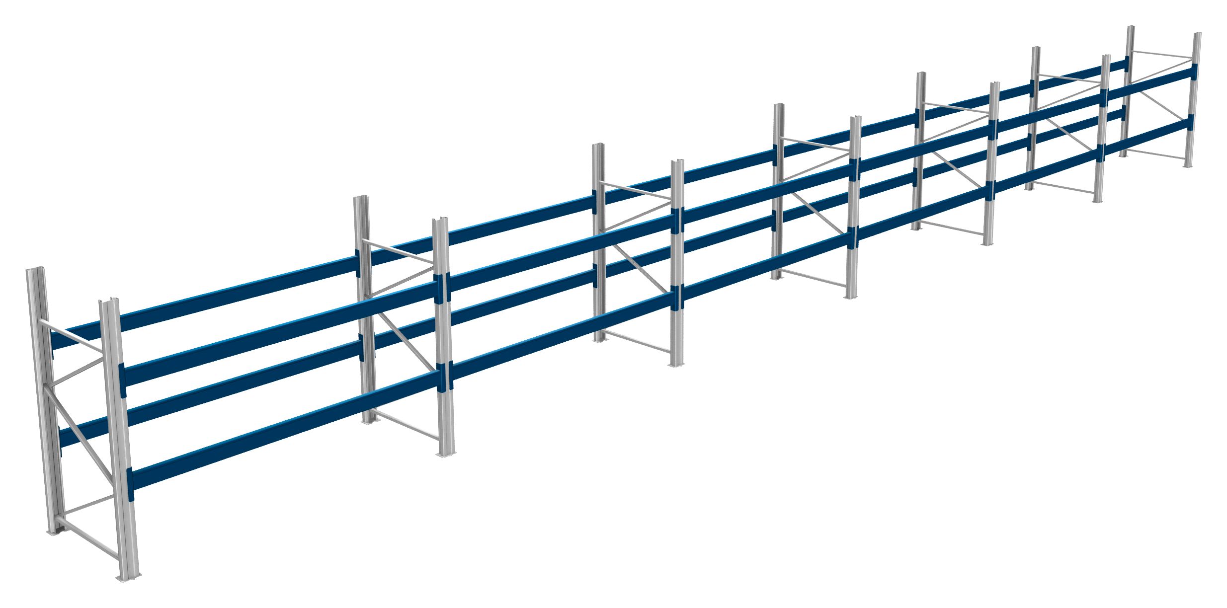 Palettenregale - 600 kg Palettengewicht, Feldbreite 2700 mm