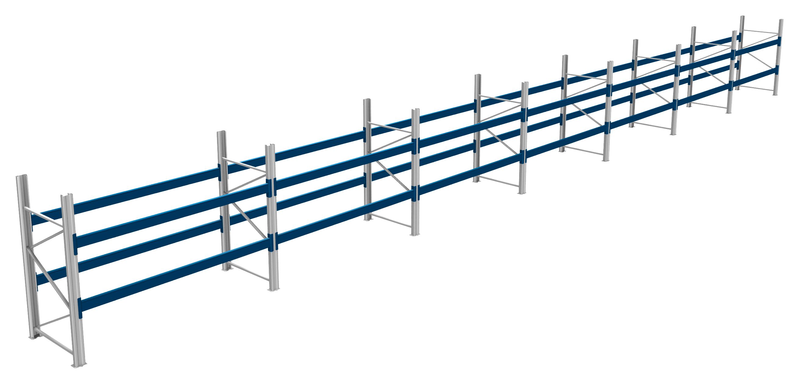 Palettenregale - 600 kg Palettengewicht, Feldbreite 2700 mm