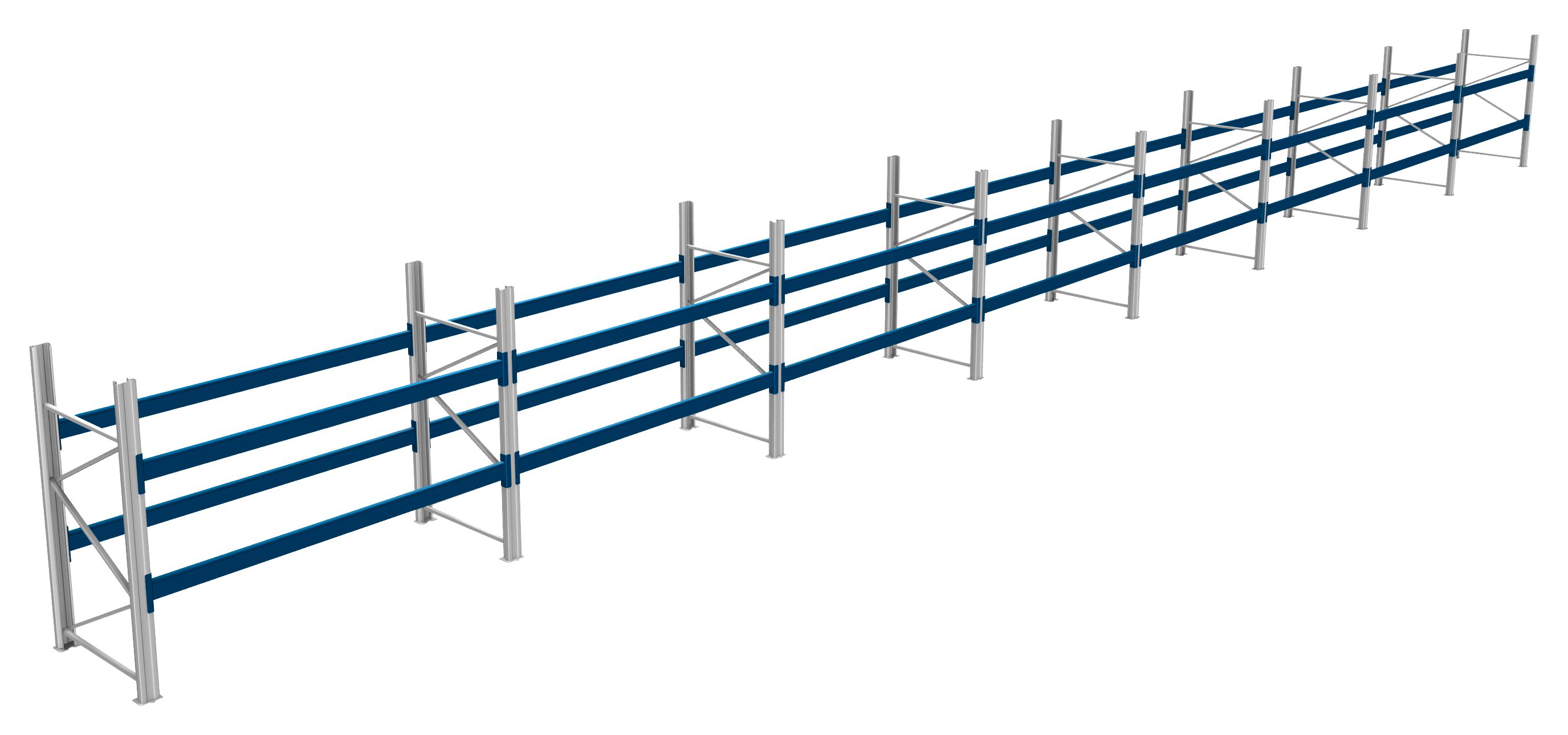 Palettenregale - 600 kg Palettengewicht, Feldbreite 2700 mm