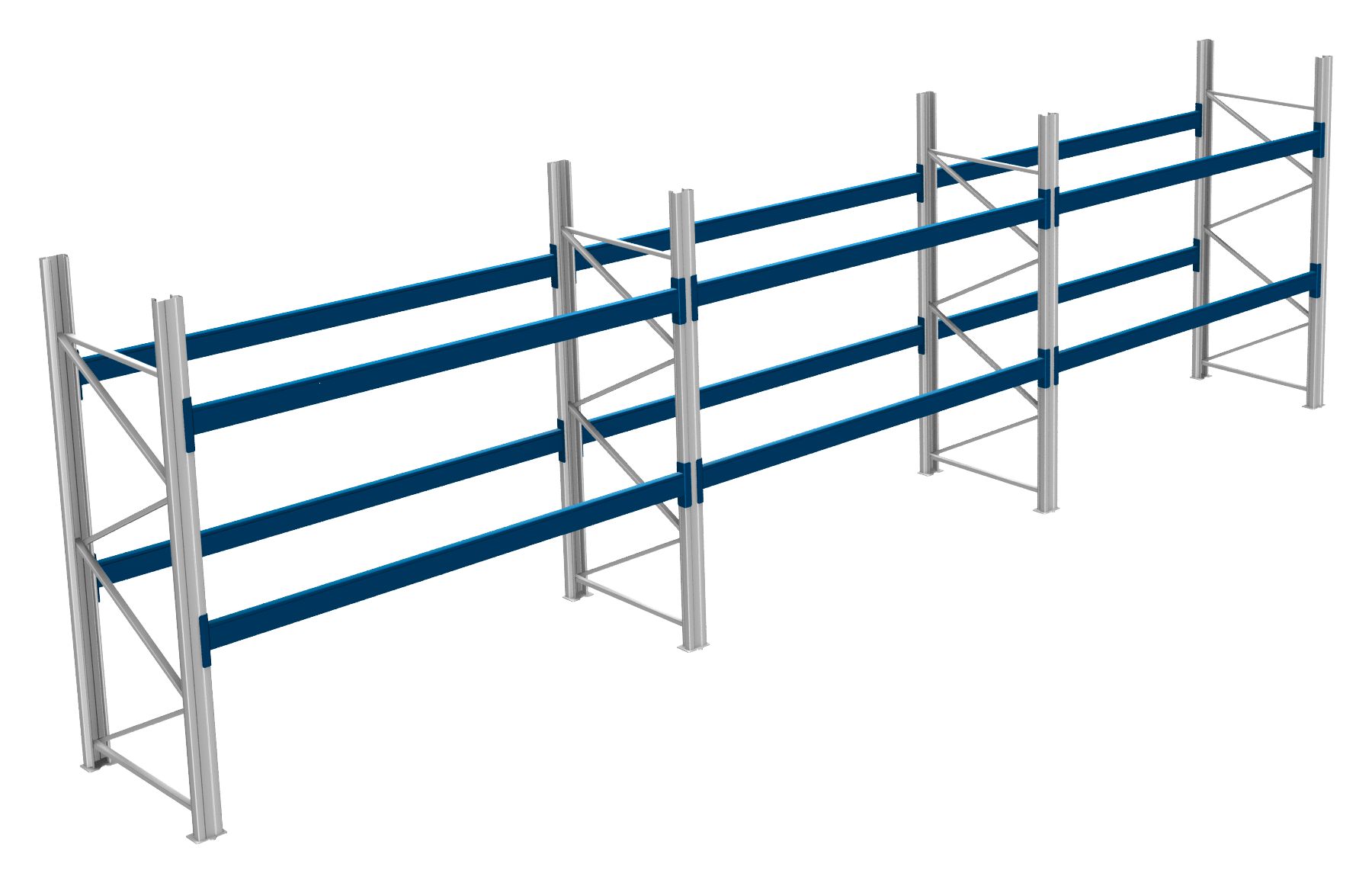 Palettenregale - 600 kg Palettengewicht, Feldbreite 2700 mm