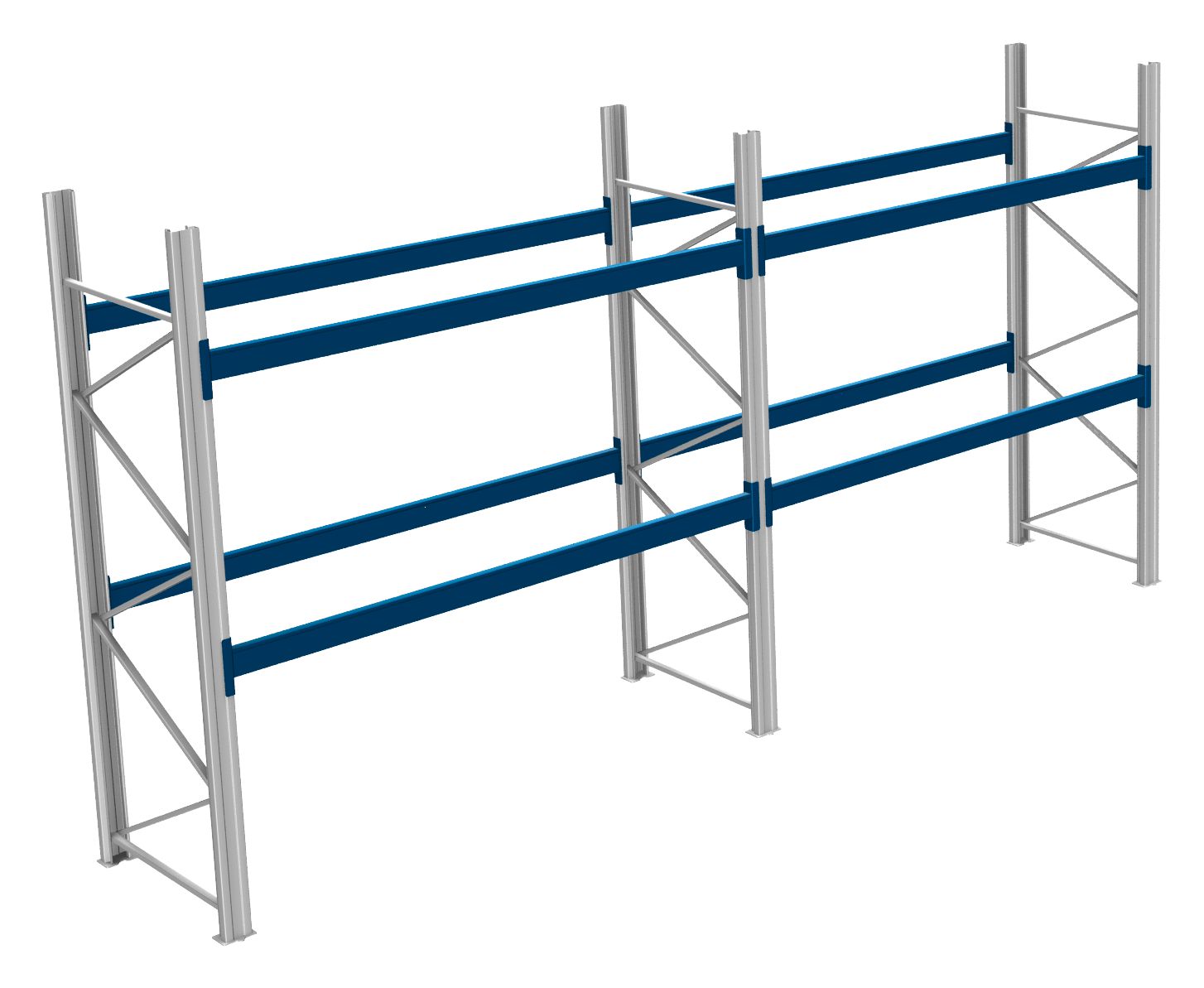 Palettenregale - 600 kg Palettengewicht, Feldbreite 2700 mm