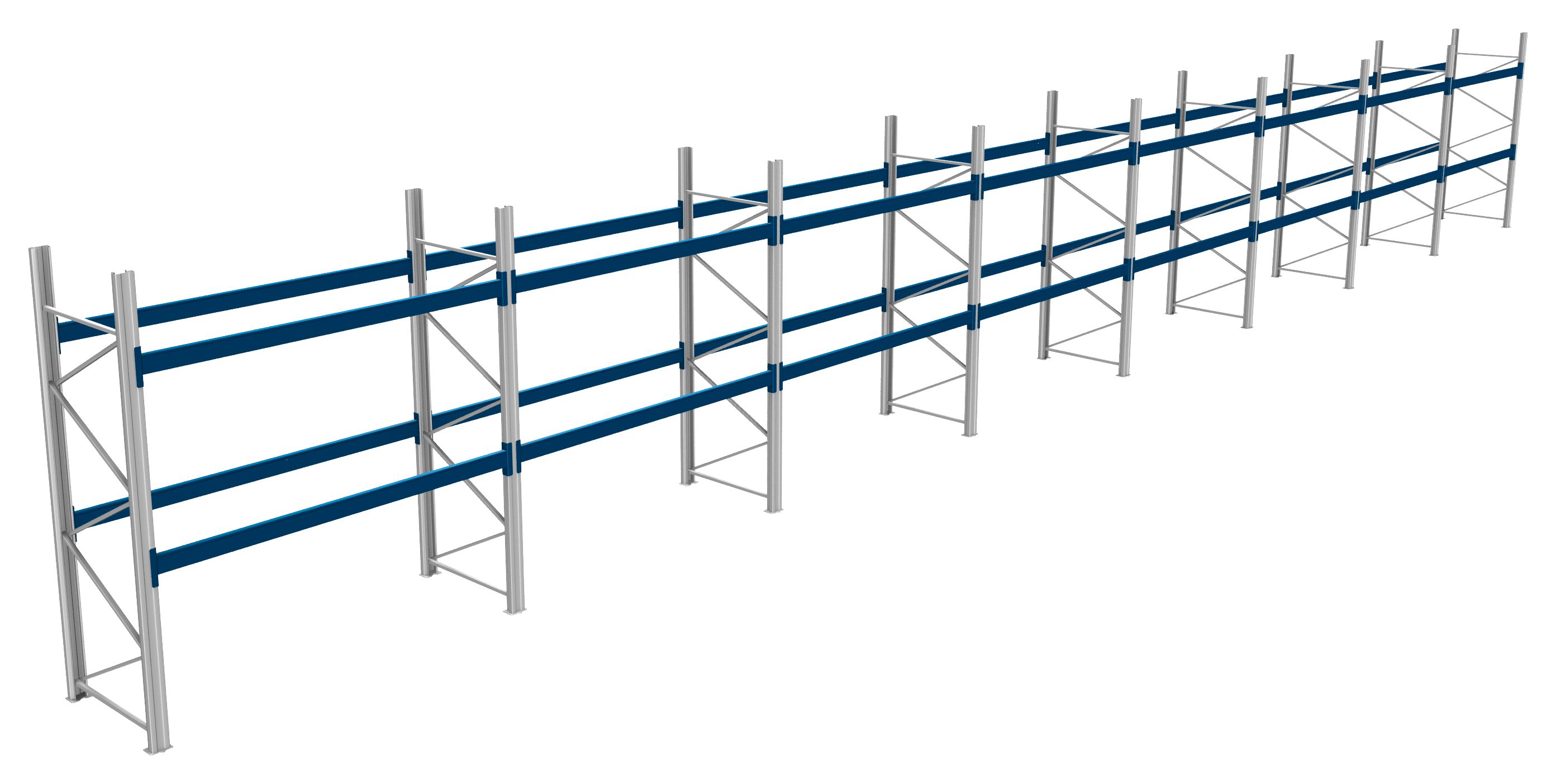 Palettenregale - 600 kg Palettengewicht, Feldbreite 2700 mm