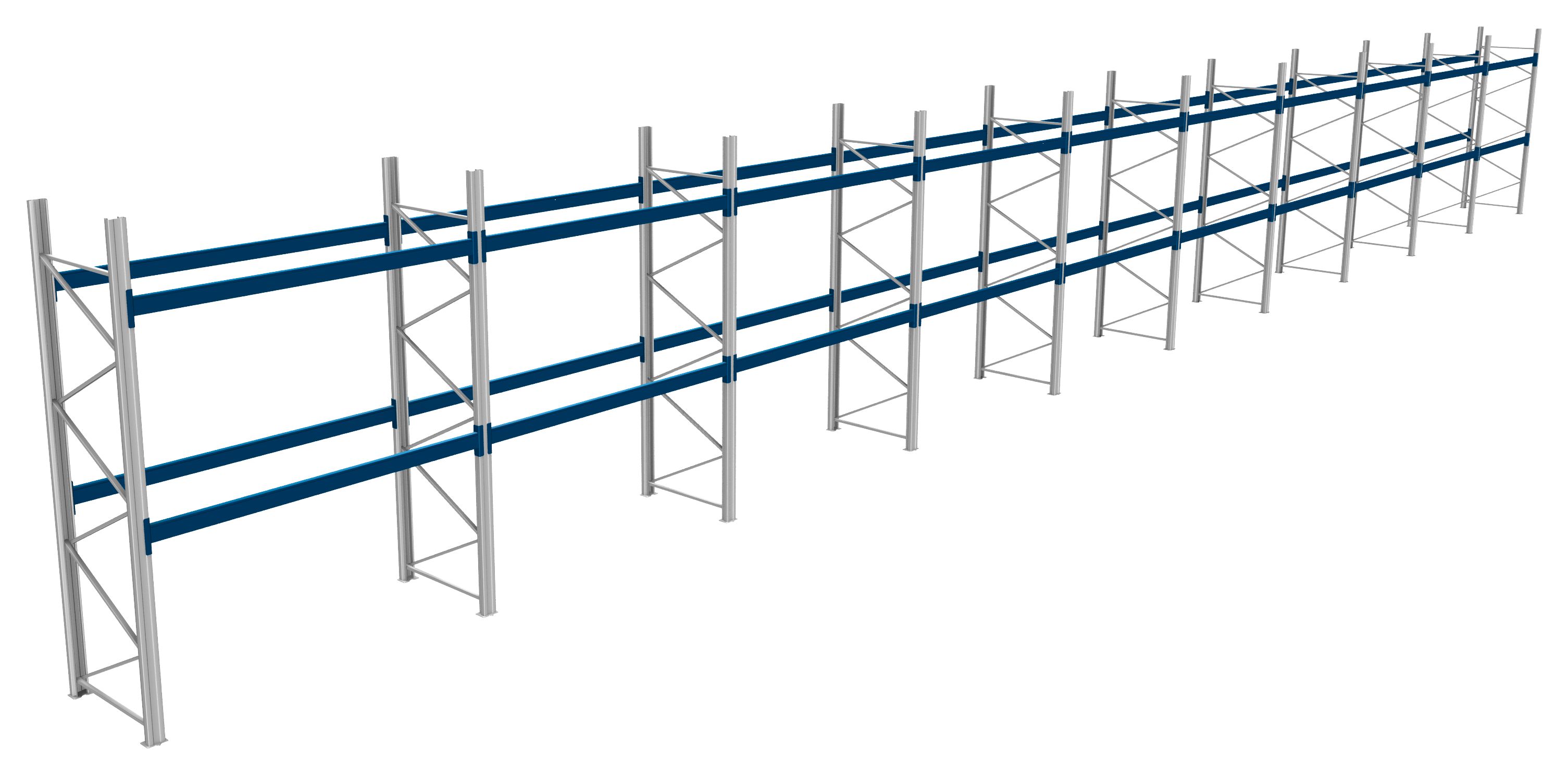 Palettenregale - 600 kg Palettengewicht, Feldbreite 2700 mm
