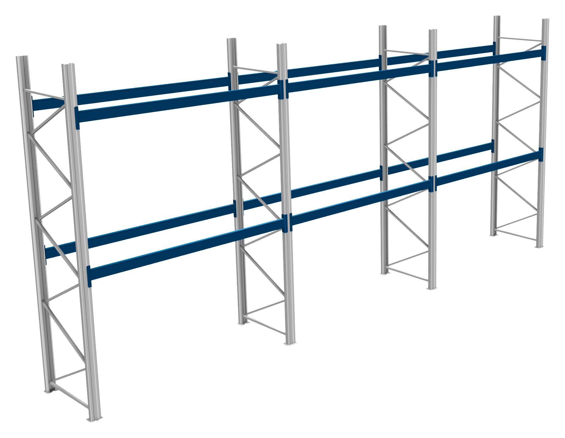 Palettenregale - 600 kg Palettengewicht, Feldbreite 2700 mm