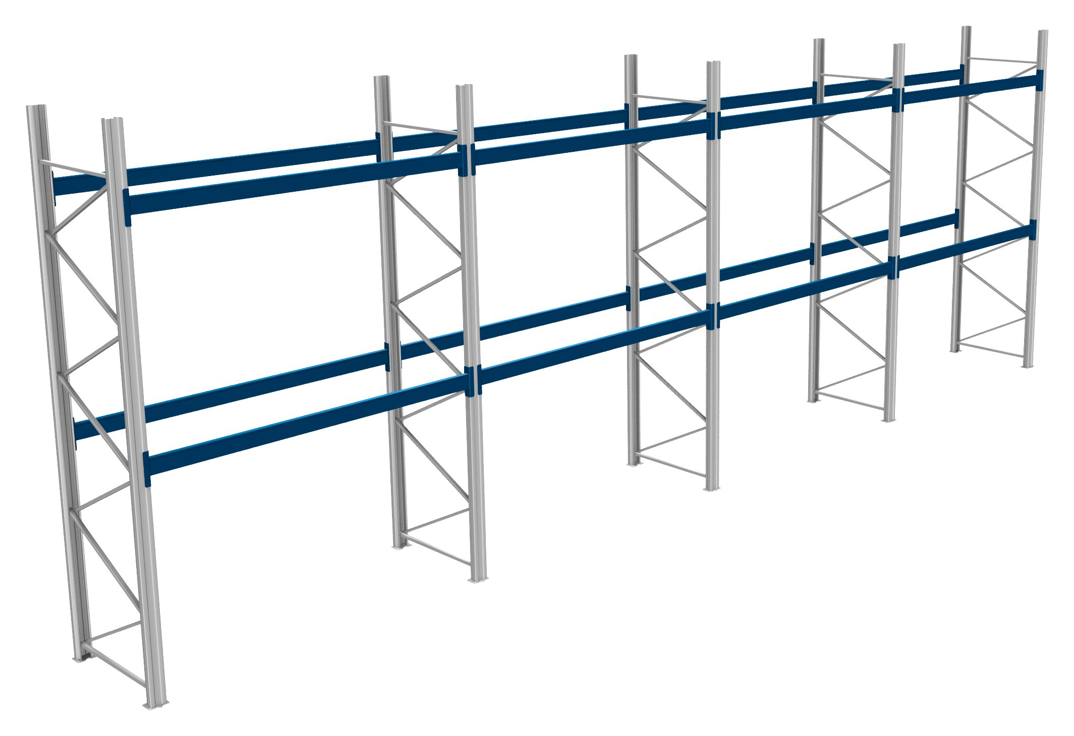 Palettenregale - 600 kg Palettengewicht, Feldbreite 2700 mm
