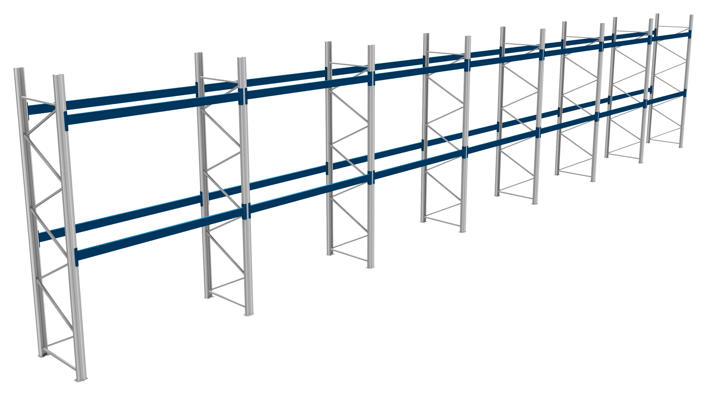 Palettenregale - 600 kg Palettengewicht, Feldbreite 2700 mm