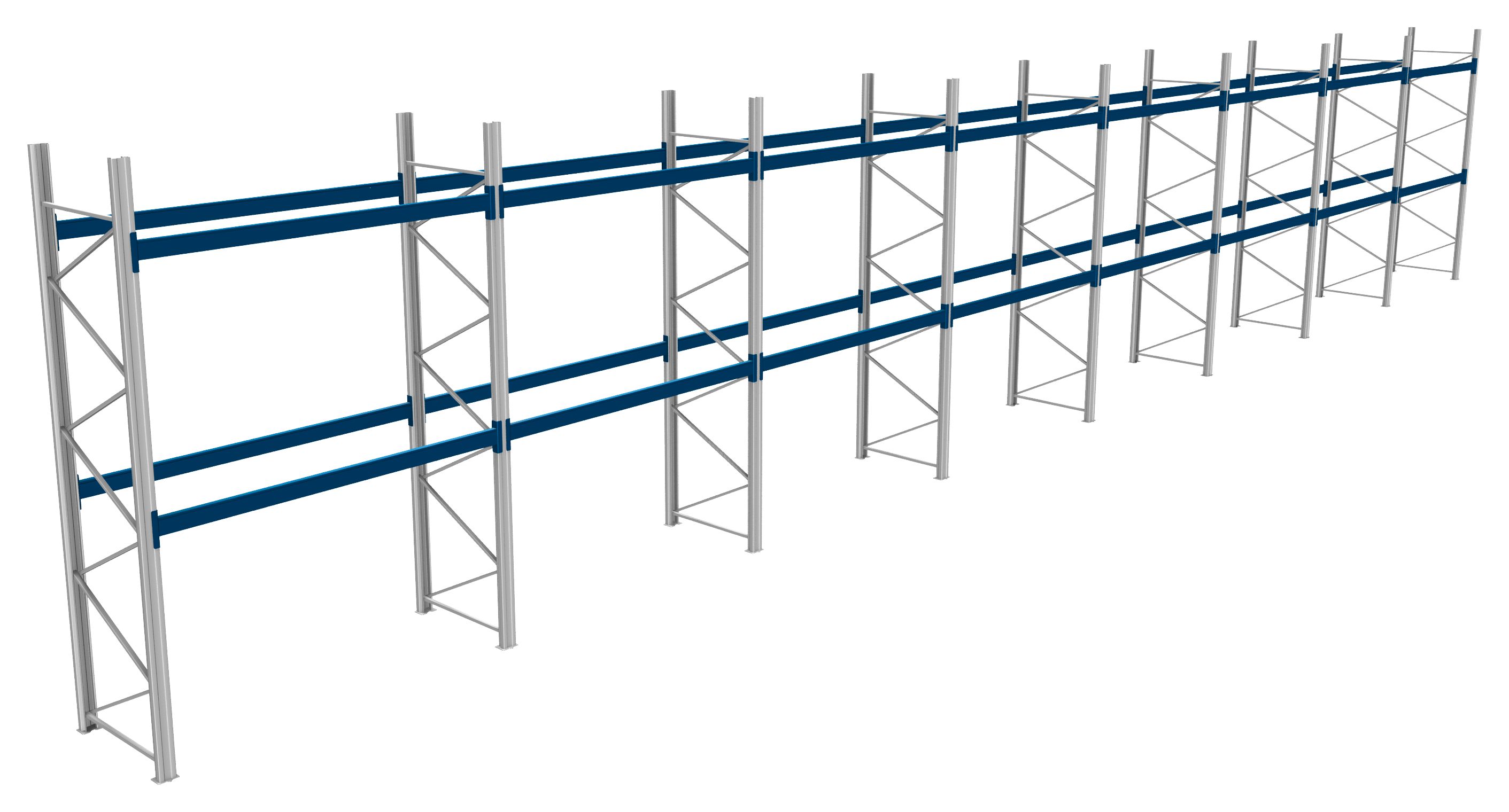 Palettenregale - 600 kg Palettengewicht, Feldbreite 2700 mm
