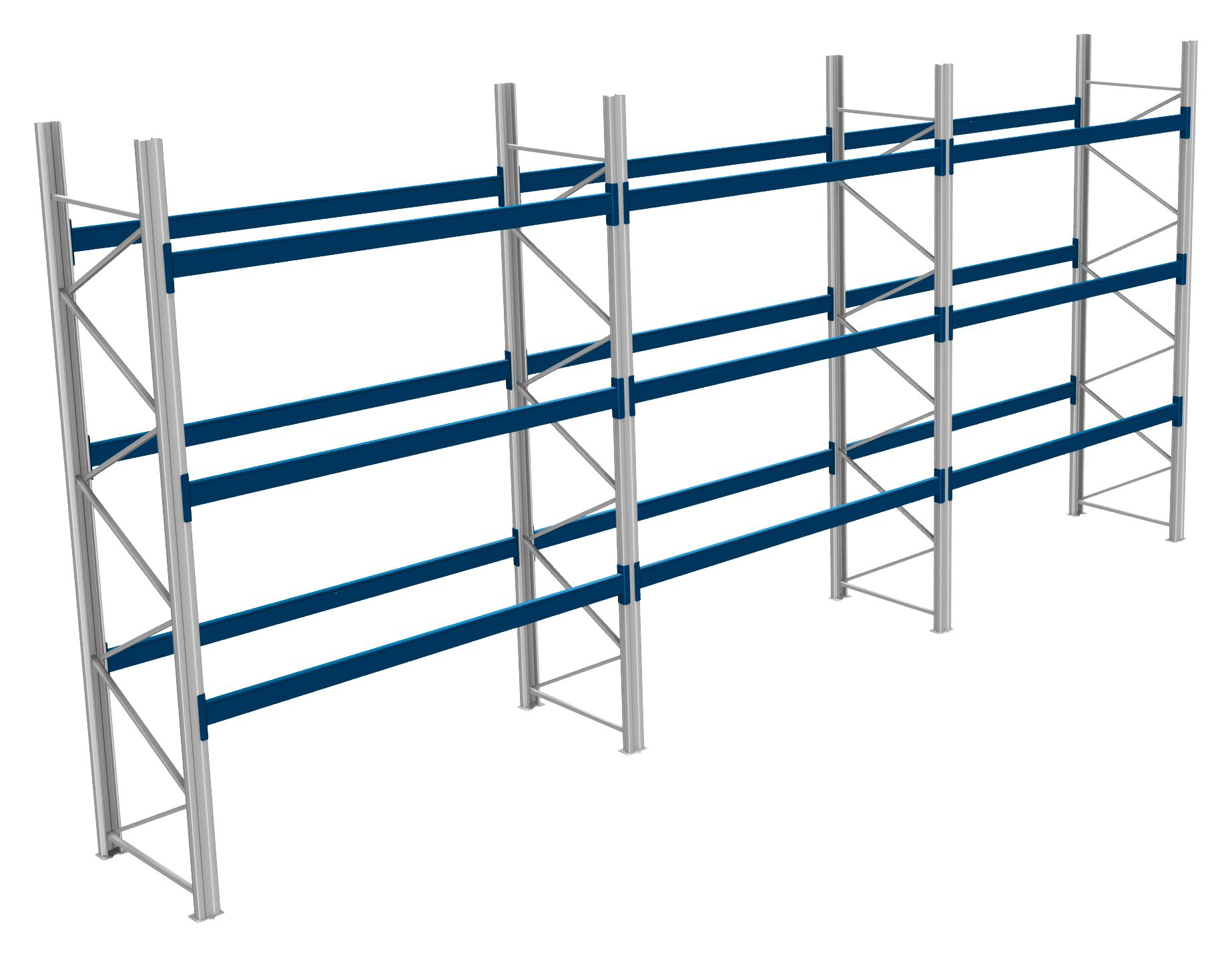 Palettenregale - 600 kg Palettengewicht, Feldbreite 2700 mm