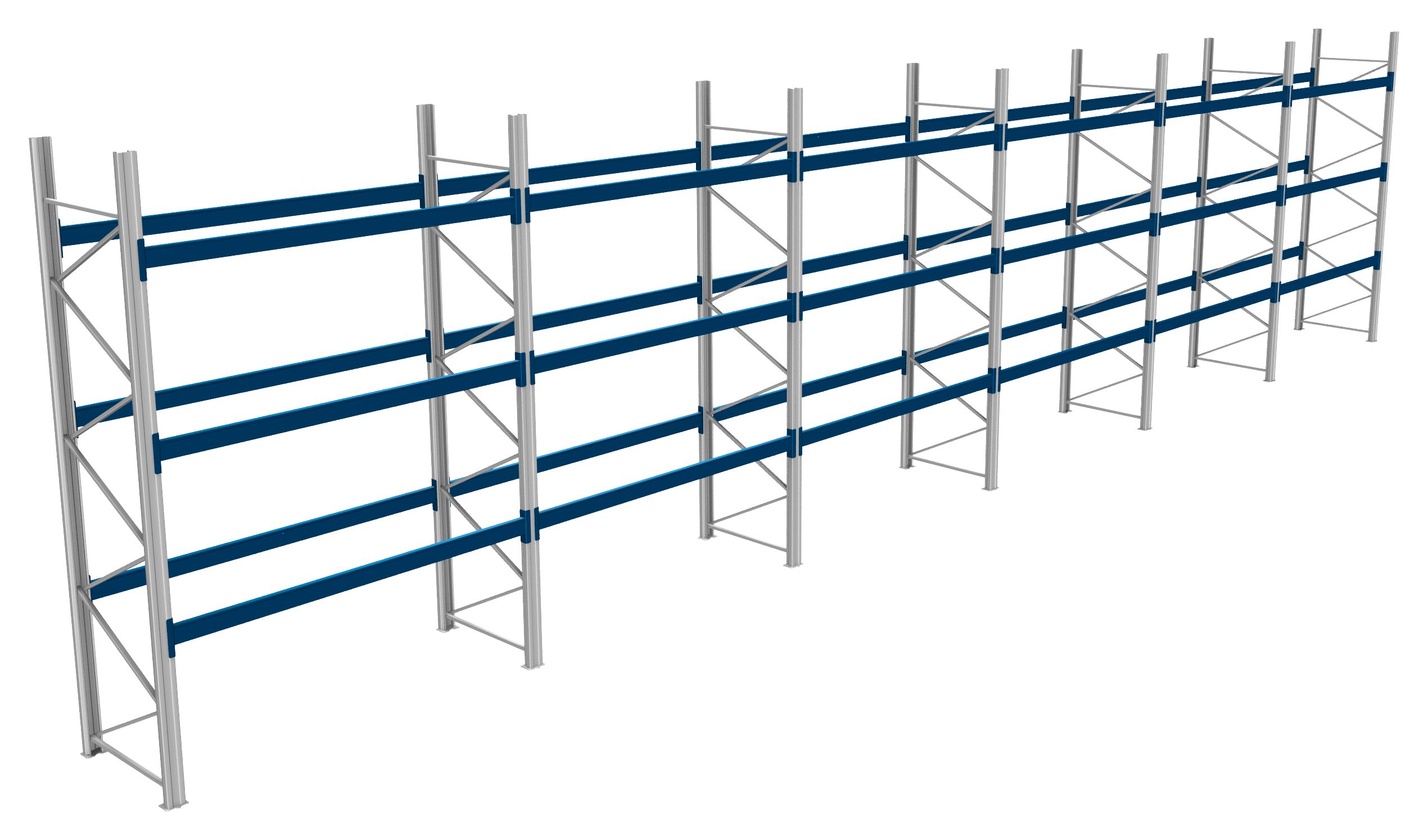 Palettenregale - 600 kg Palettengewicht, Feldbreite 2700 mm