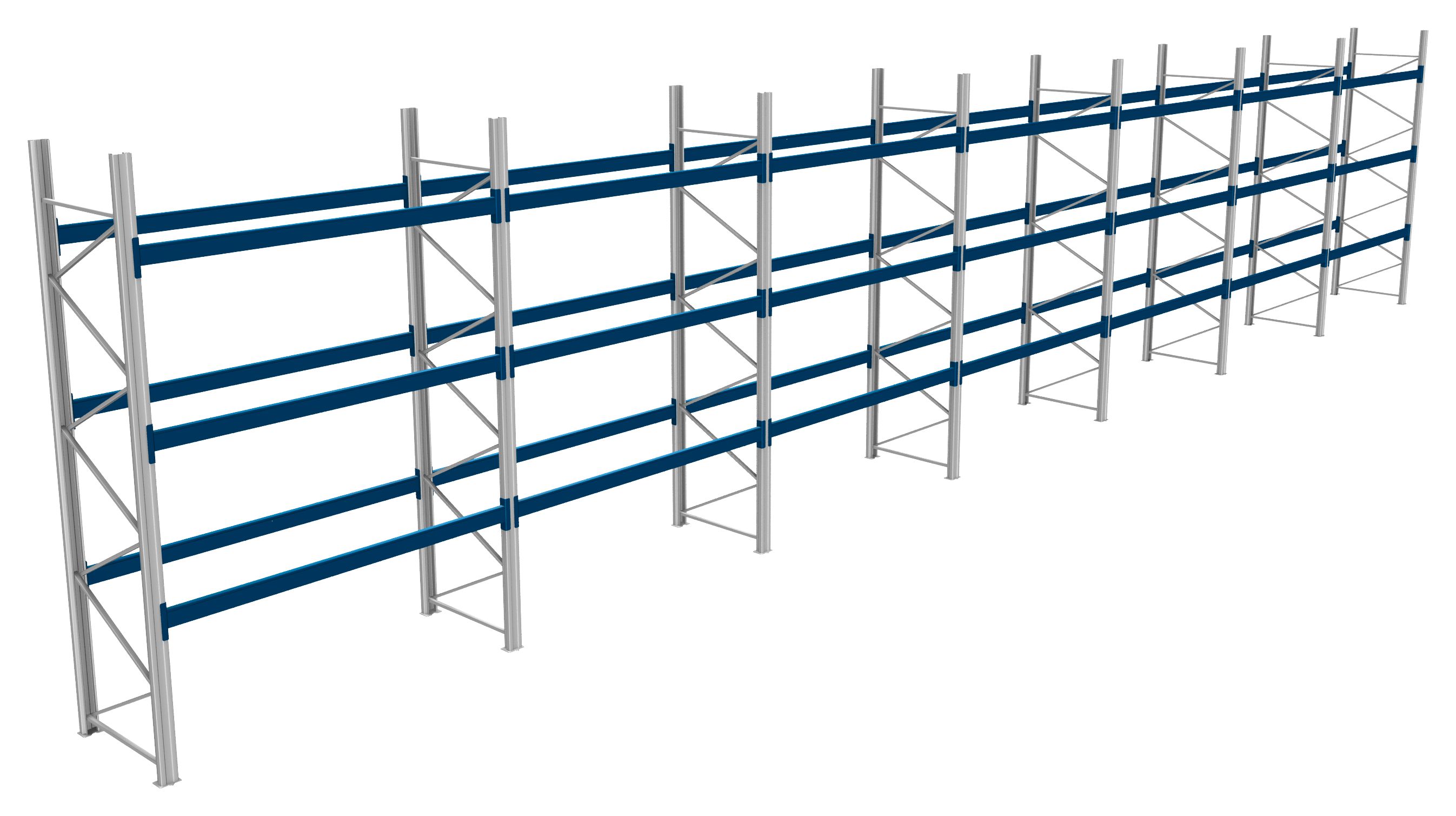 Palettenregale - 600 kg Palettengewicht, Feldbreite 2700 mm