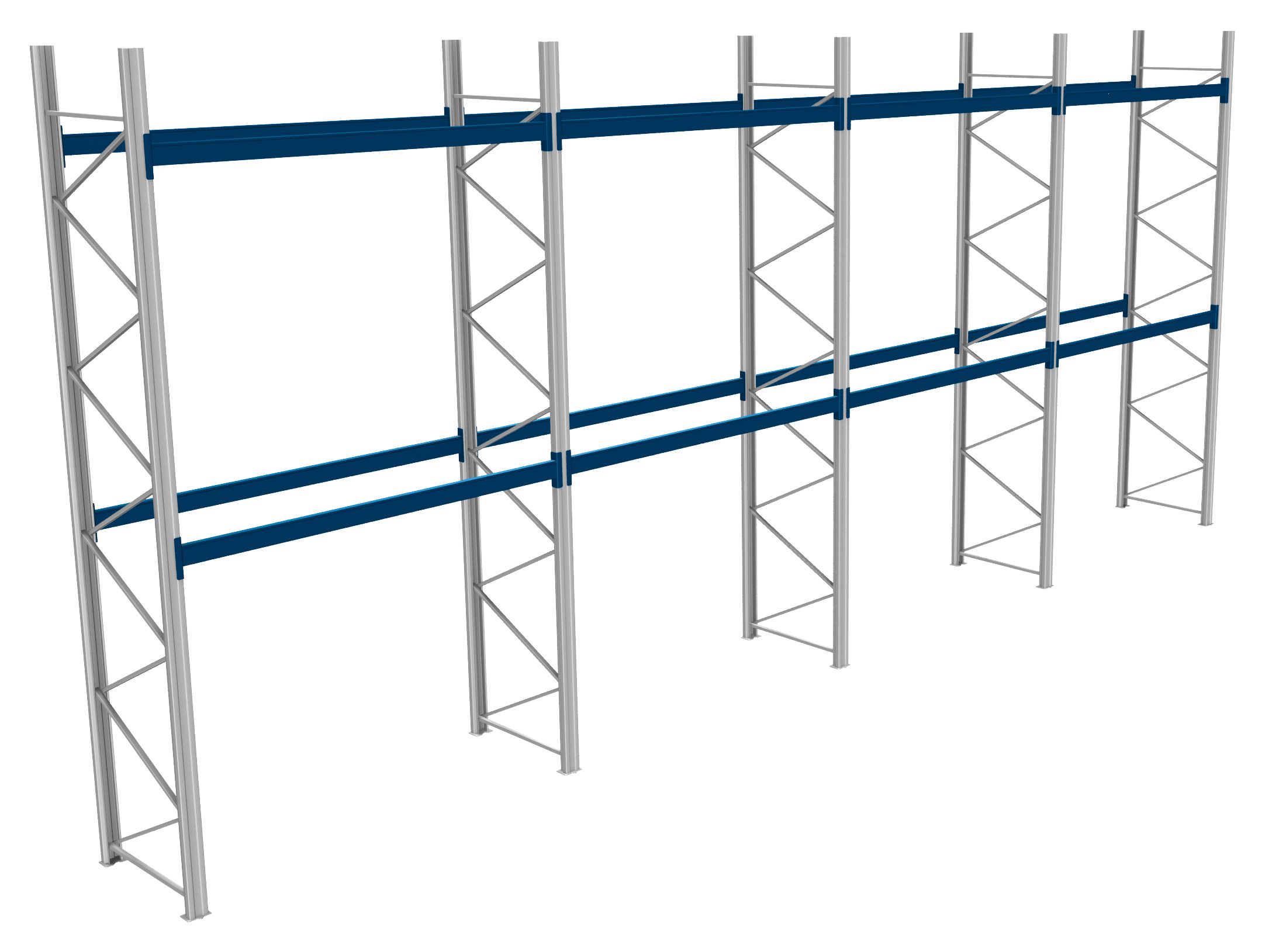 Palettenregale - 600 kg Palettengewicht, Feldbreite 2700 mm