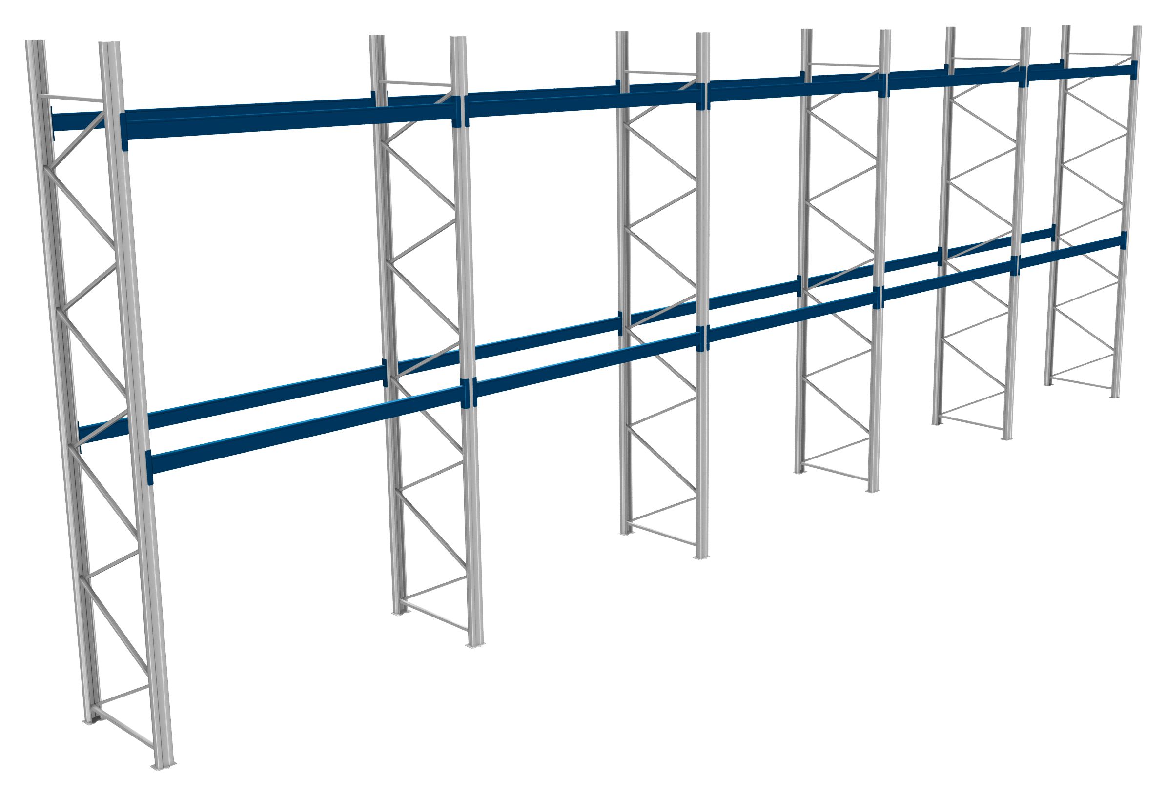 Palettenregale - 600 kg Palettengewicht, Feldbreite 2700 mm