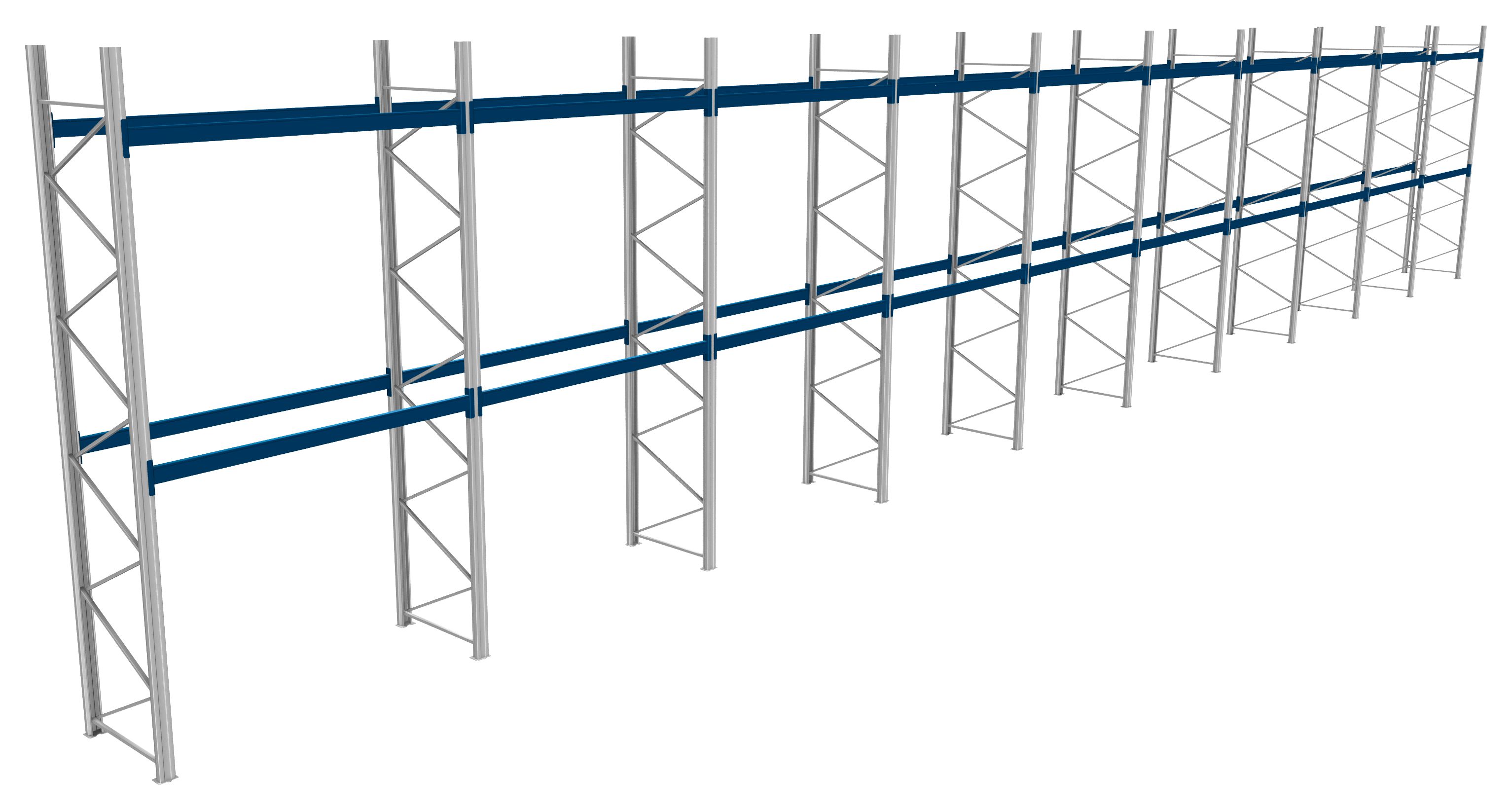 Palettenregale - 600 kg Palettengewicht, Feldbreite 2700 mm