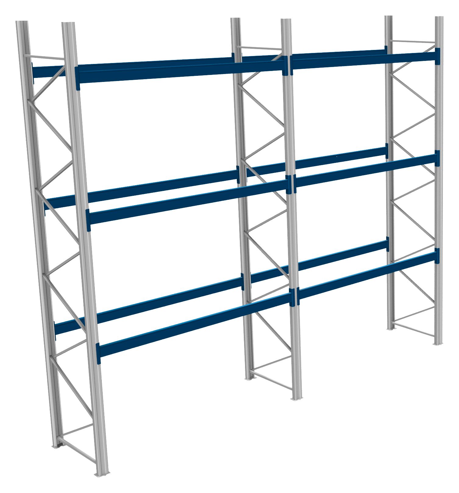 Palettenregale - 600 kg Palettengewicht, Feldbreite 2700 mm