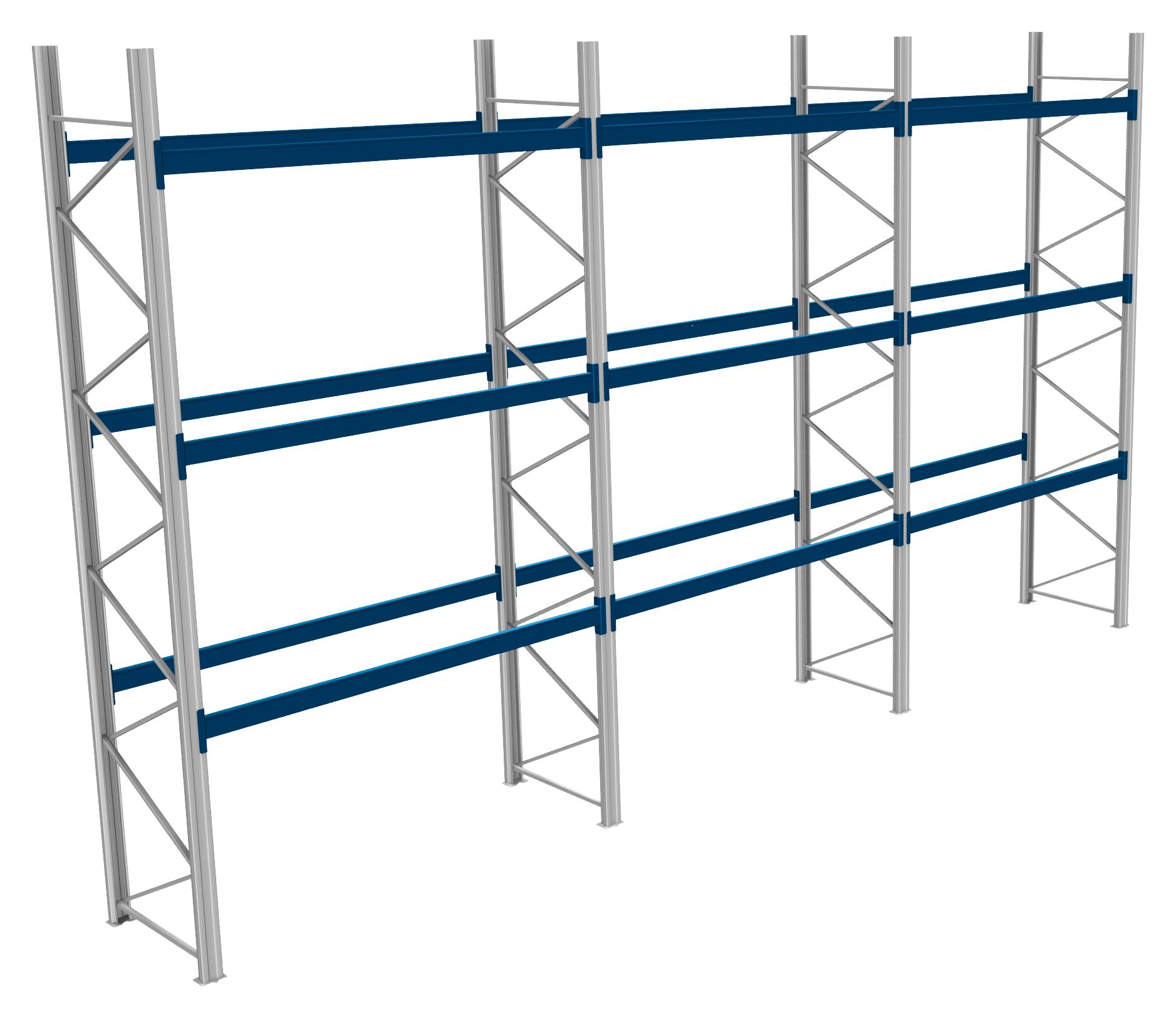 Palettenregale - 600 kg Palettengewicht, Feldbreite 2700 mm
