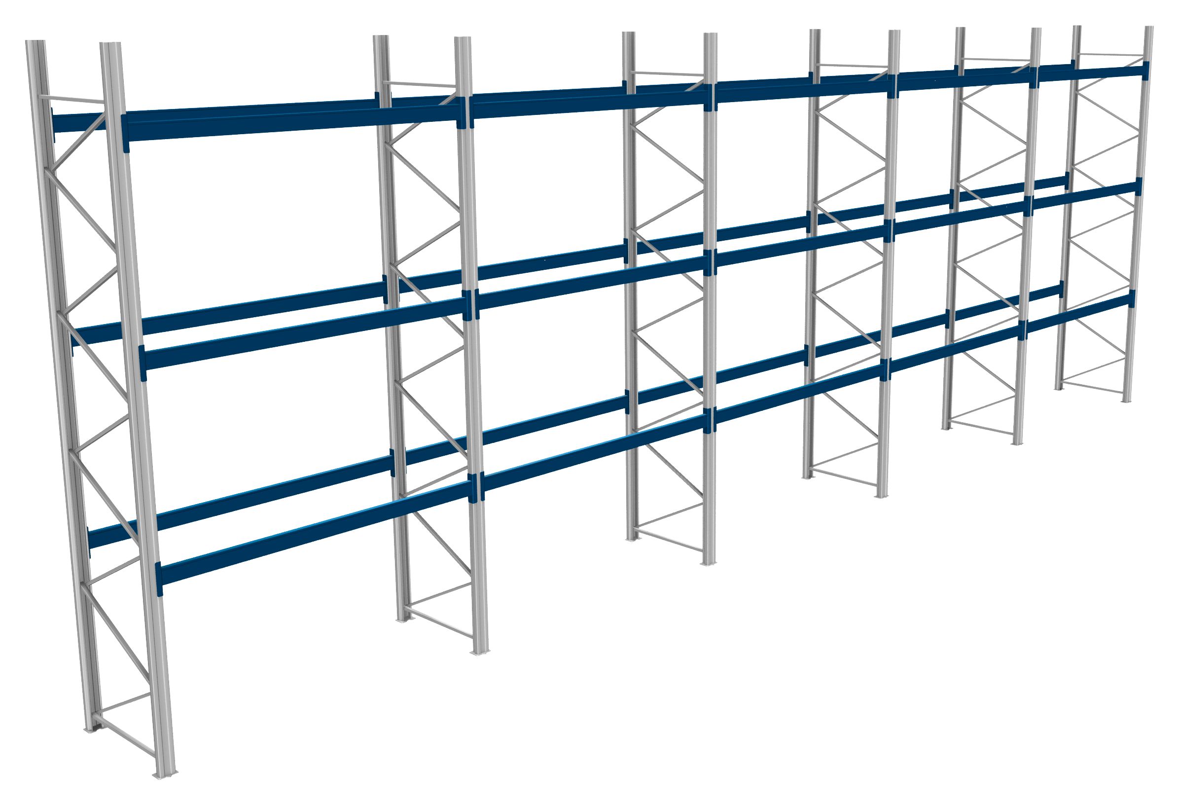 Palettenregale - 600 kg Palettengewicht, Feldbreite 2700 mm