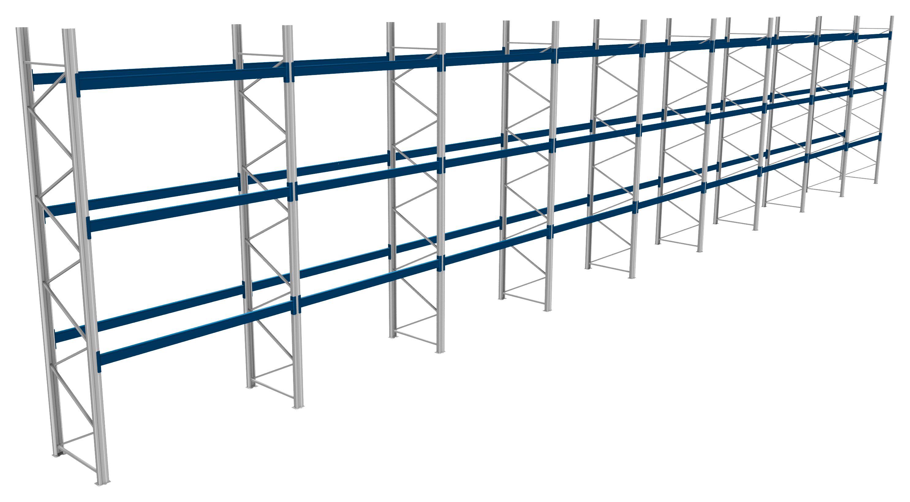 Palettenregale - 600 kg Palettengewicht, Feldbreite 2700 mm