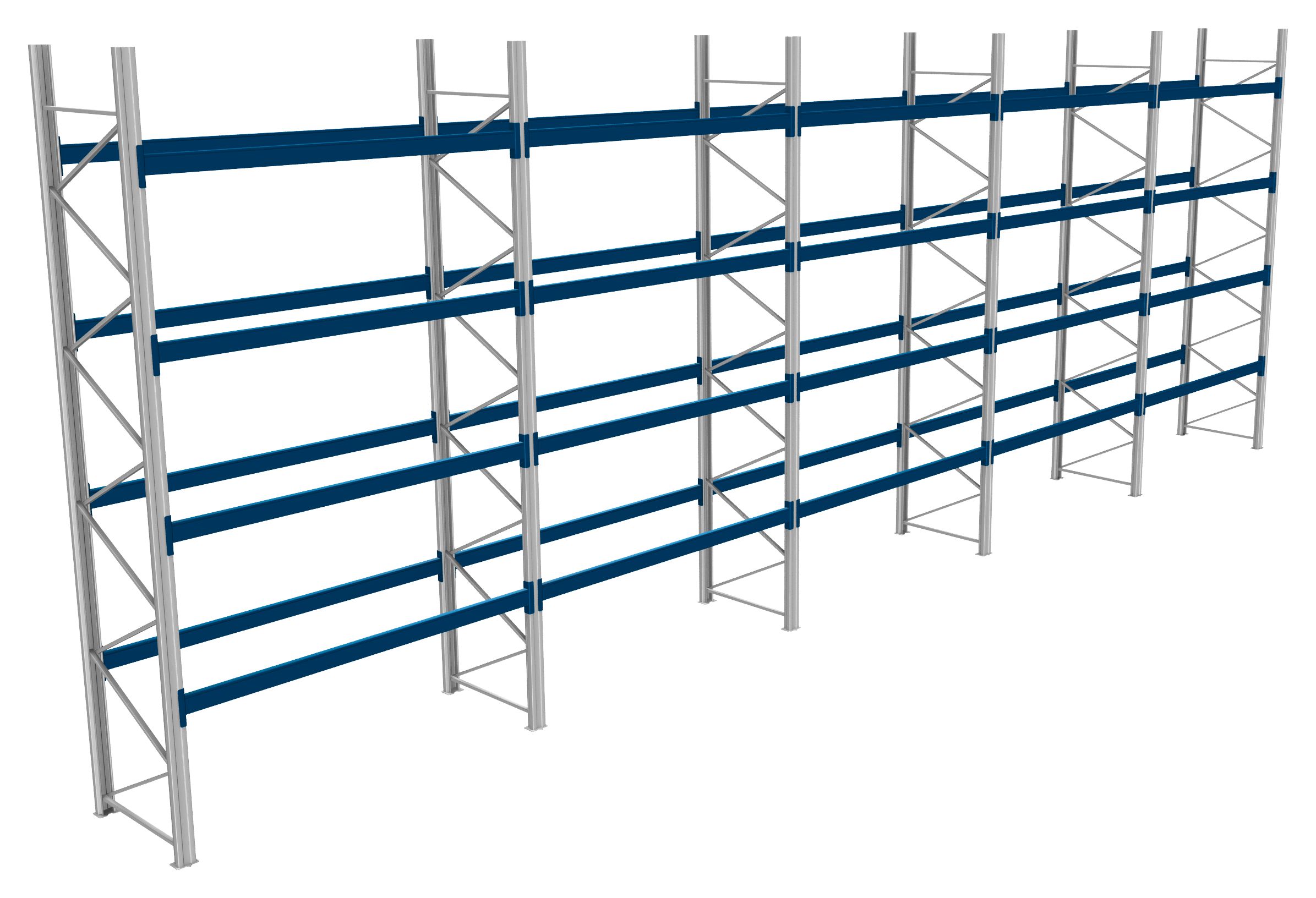 Palettenregale - 600 kg Palettengewicht, Feldbreite 2700 mm