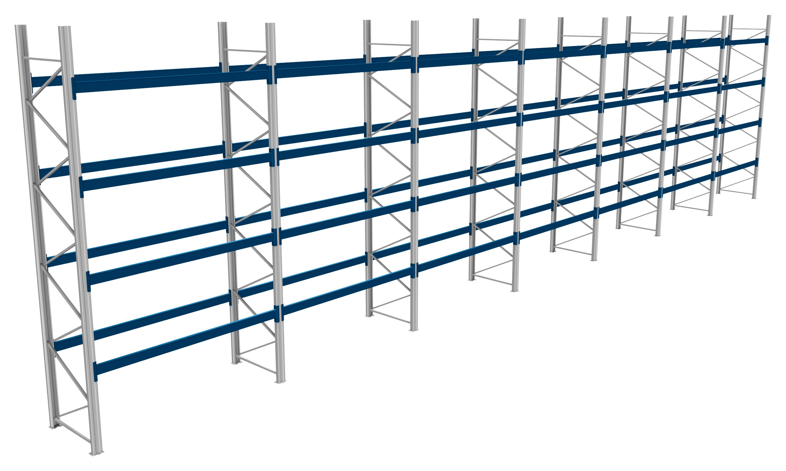 Palettenregale - 600 kg Palettengewicht, Feldbreite 2700 mm