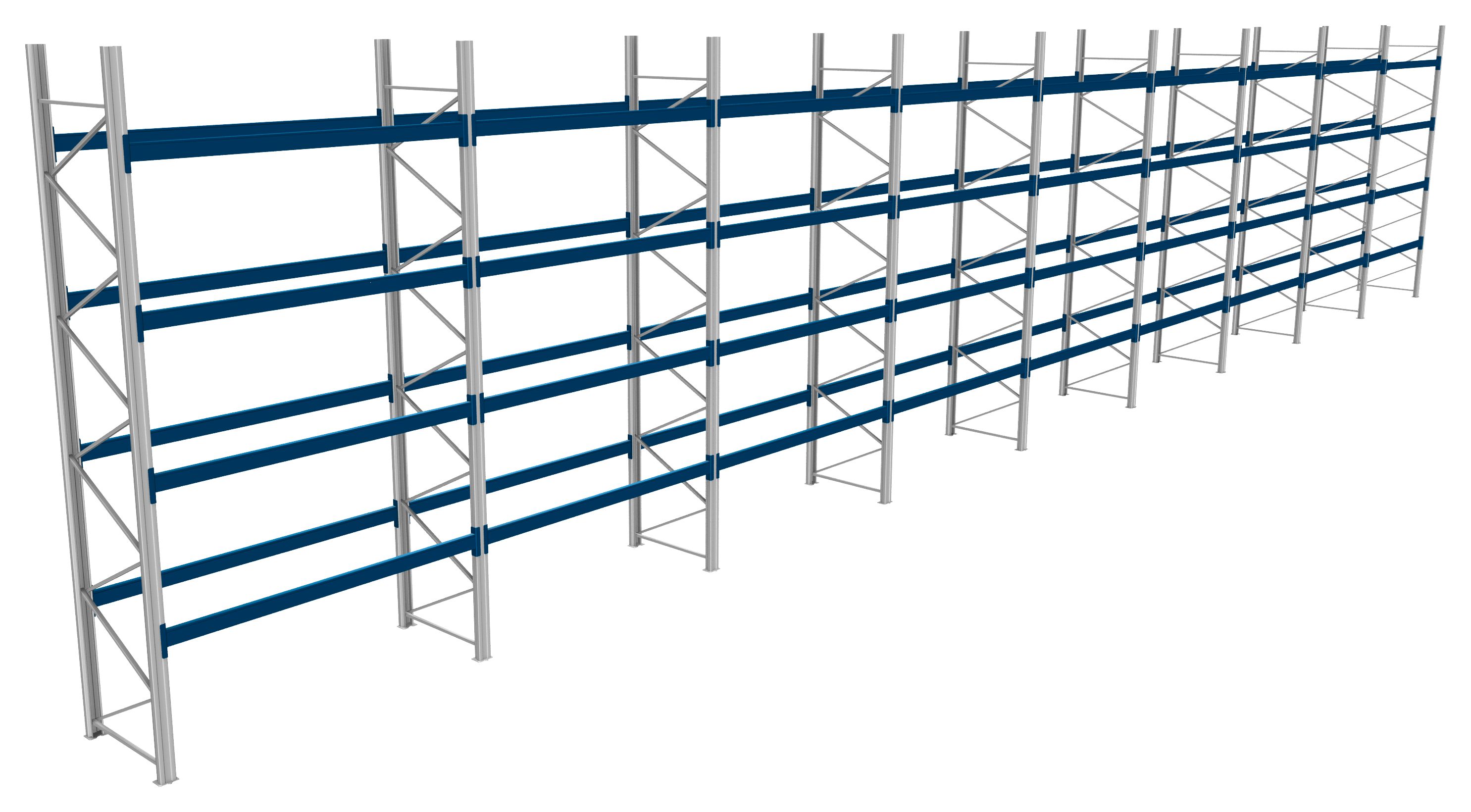 Palettenregale - 600 kg Palettengewicht, Feldbreite 2700 mm