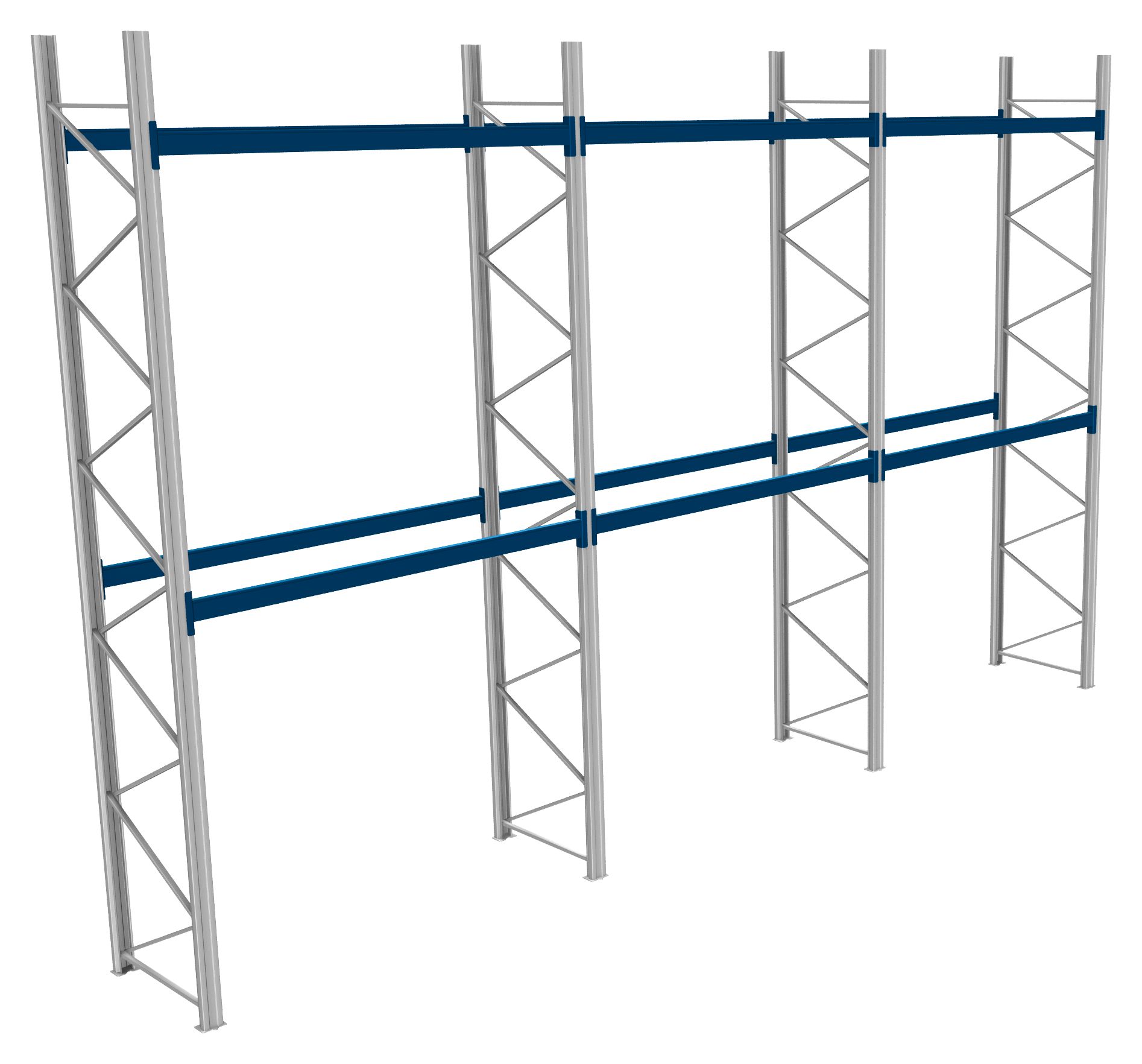 Palettenregale - 600 kg Palettengewicht, Feldbreite 2700 mm