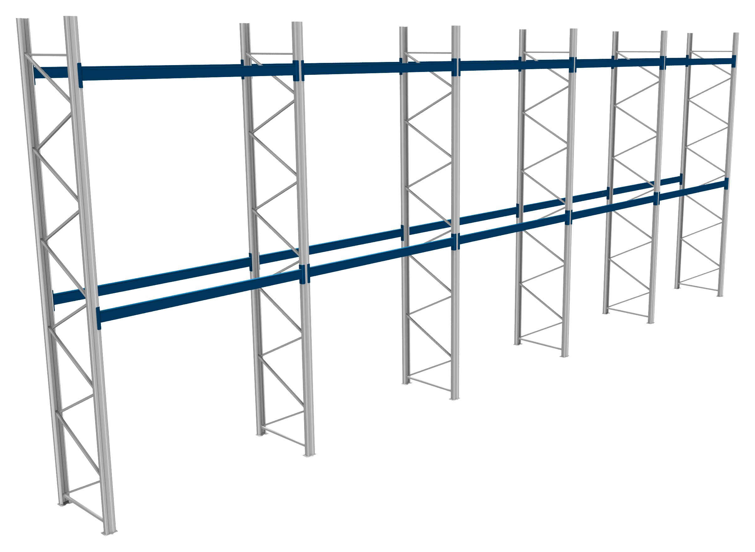 Palettenregale - 600 kg Palettengewicht, Feldbreite 2700 mm