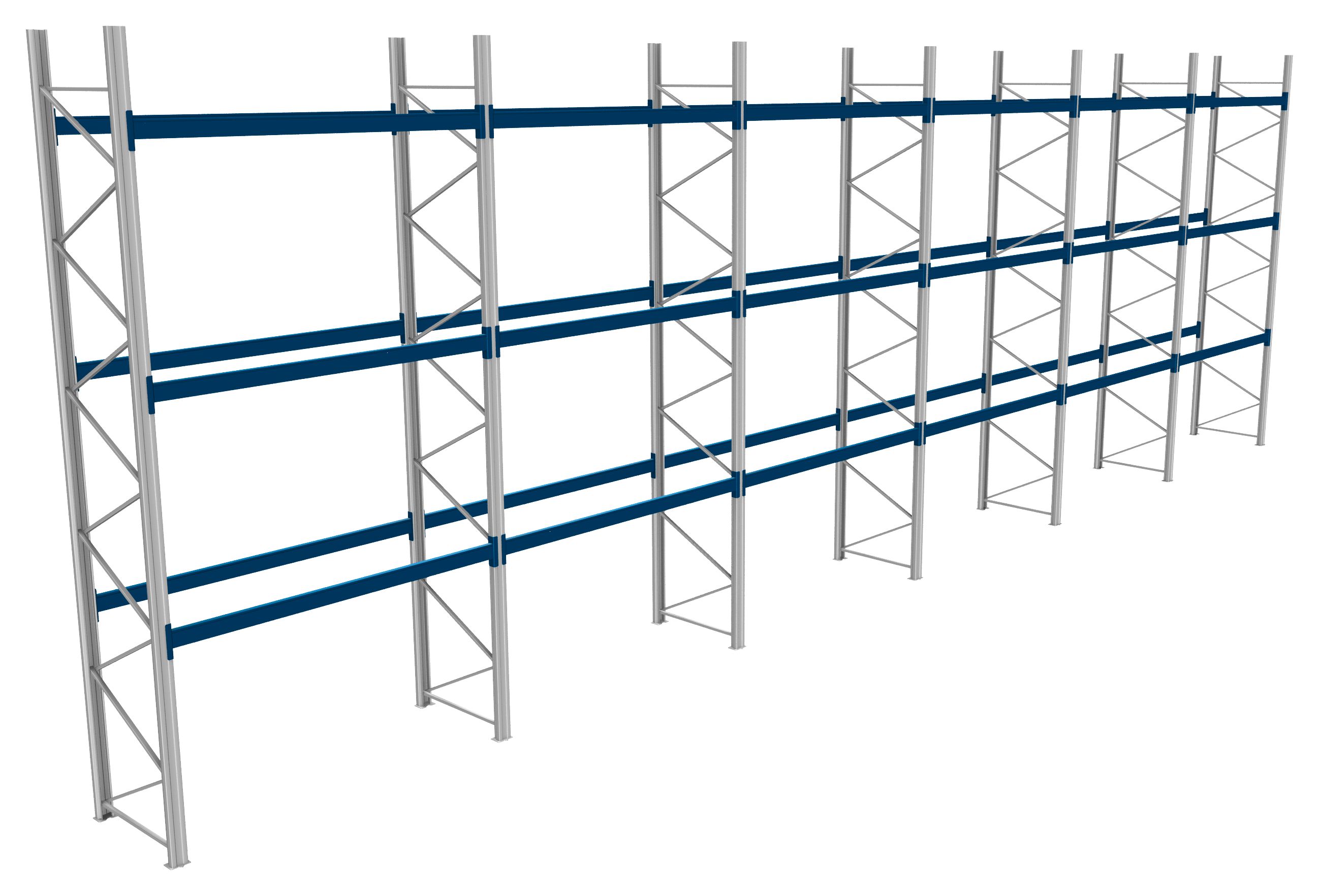 Palettenregale - 600 kg Palettengewicht, Feldbreite 2700 mm