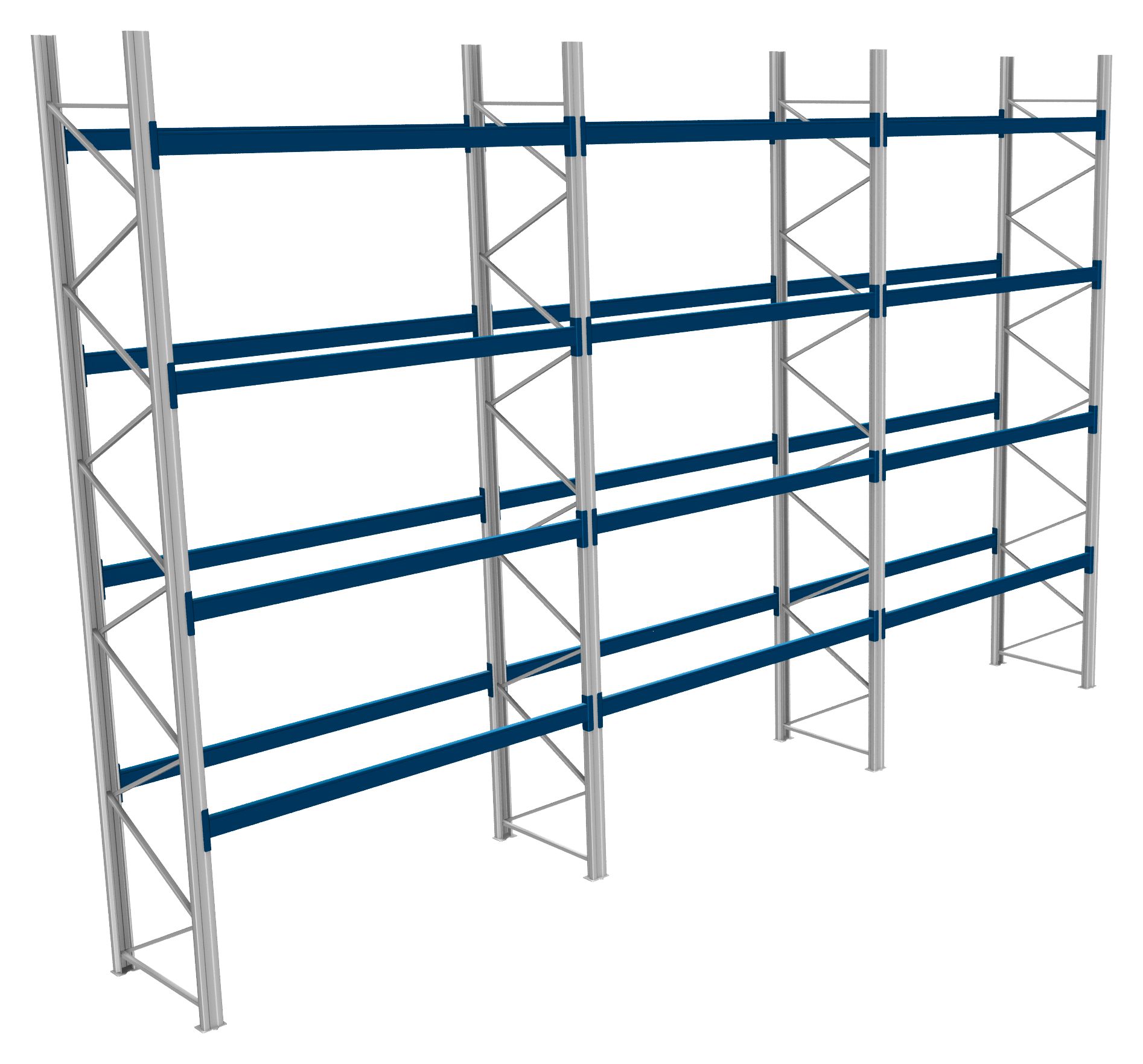 Palettenregale - 600 kg Palettengewicht, Feldbreite 2700 mm