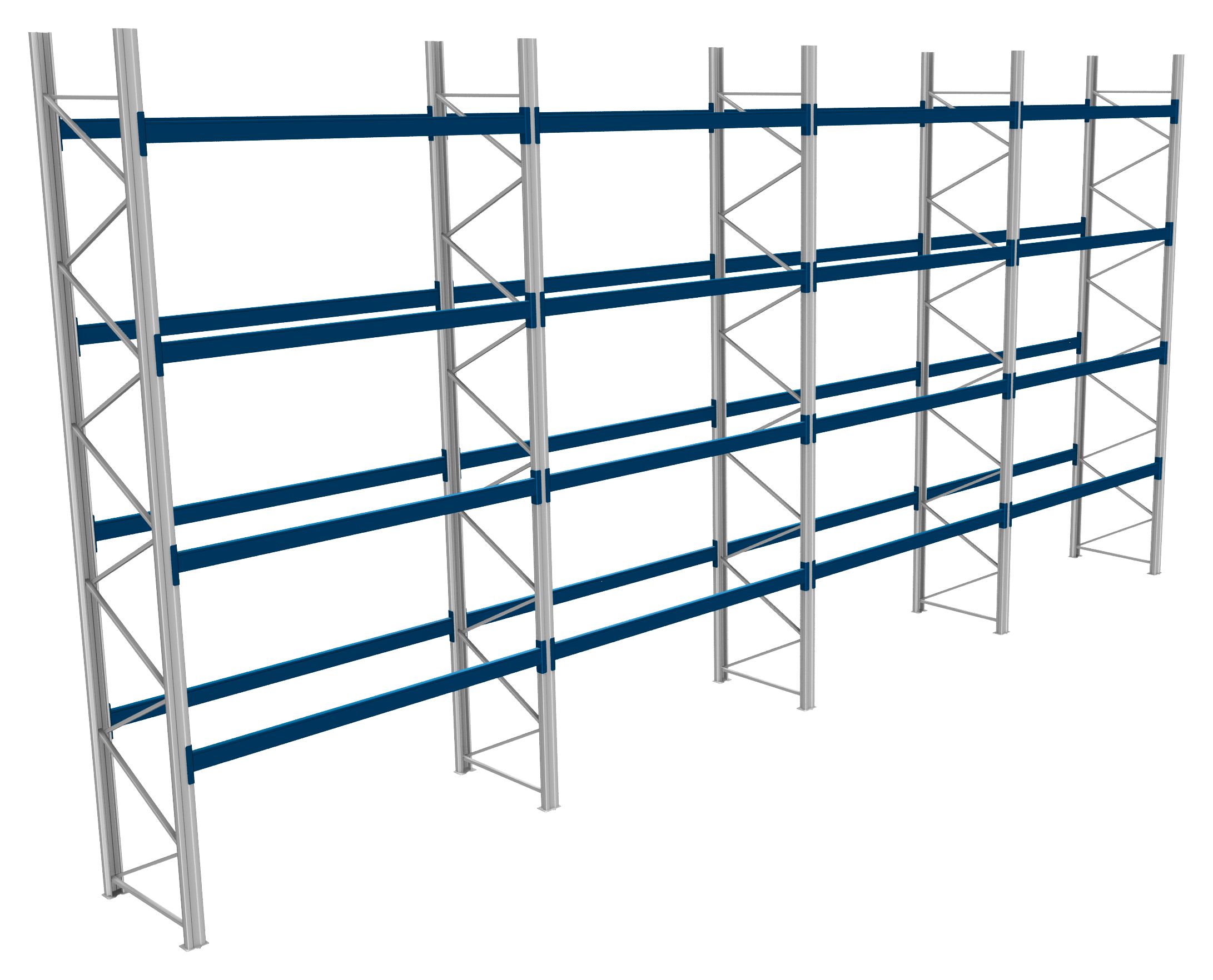 Palettenregale - 600 kg Palettengewicht, Feldbreite 2700 mm